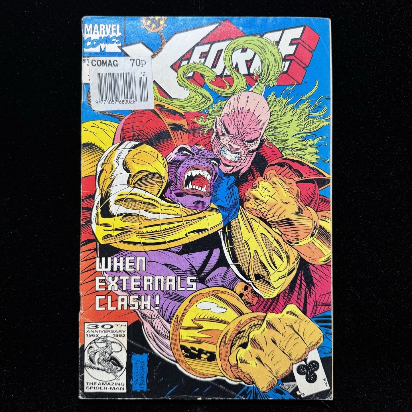 X-Force 12 - 1st Appearance Of Crule - Modern Age Marvel Comics 1992