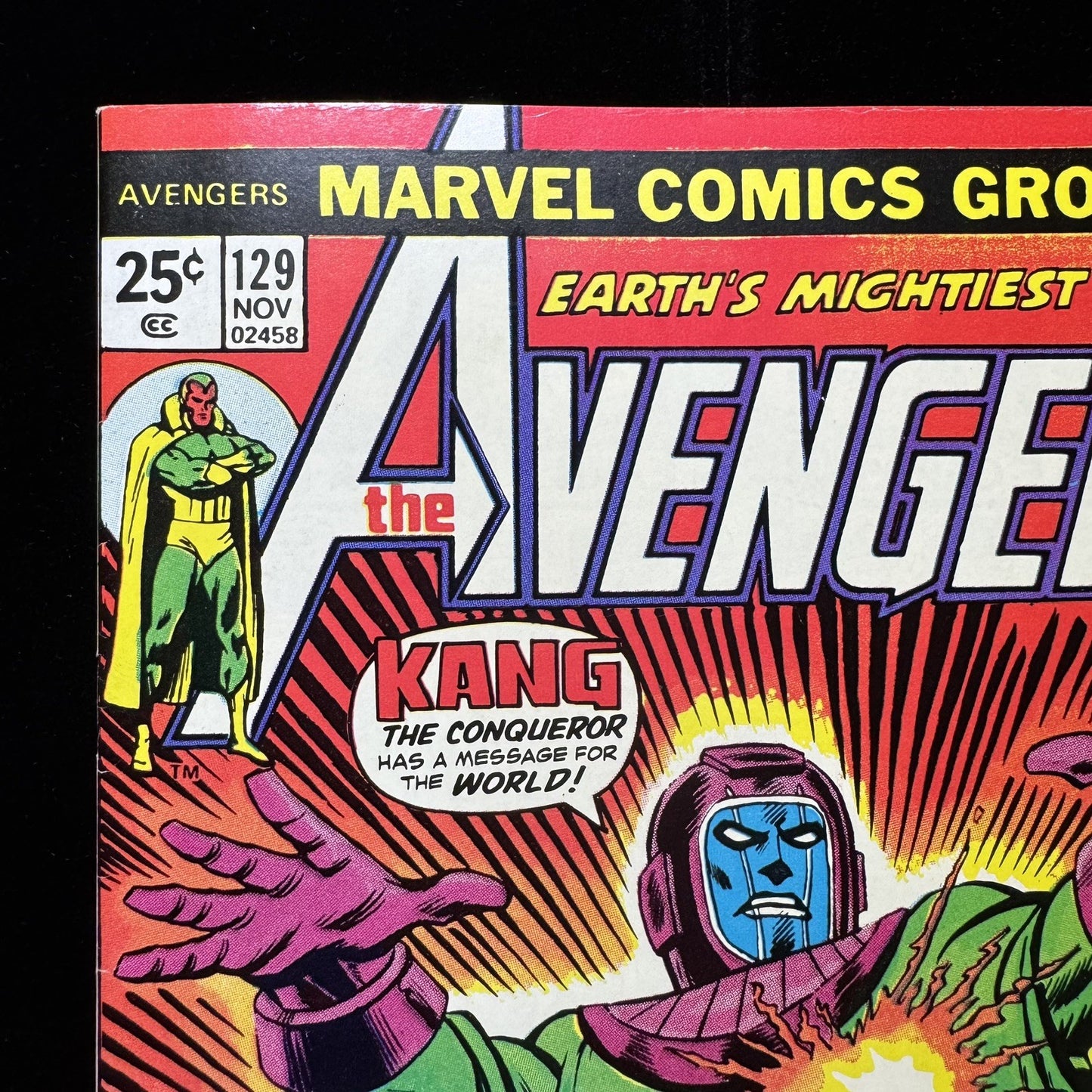 Avengers 129 Mark Jewelers (VERY RARE) - Bronze Age Marvel Comics 1974