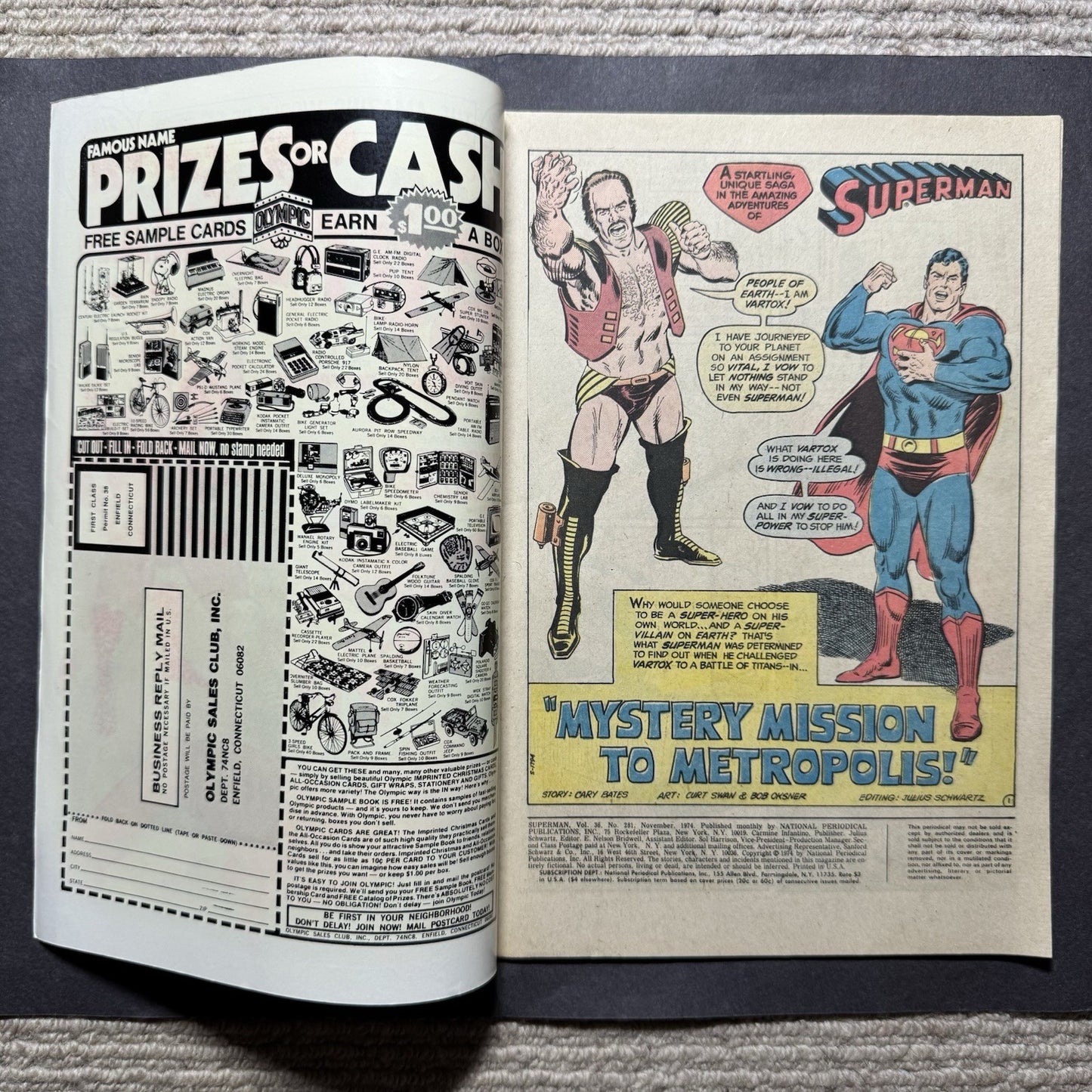 Superman 281 - Bronze Age Dc Comics 1974