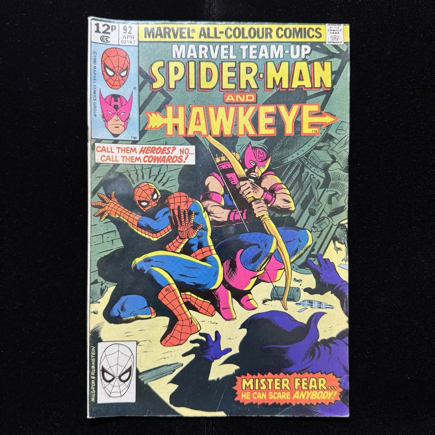 Marvel Team Up 92 - 1st Appearance Of Mr Fear - Bronze Age Marvel Comics 1980