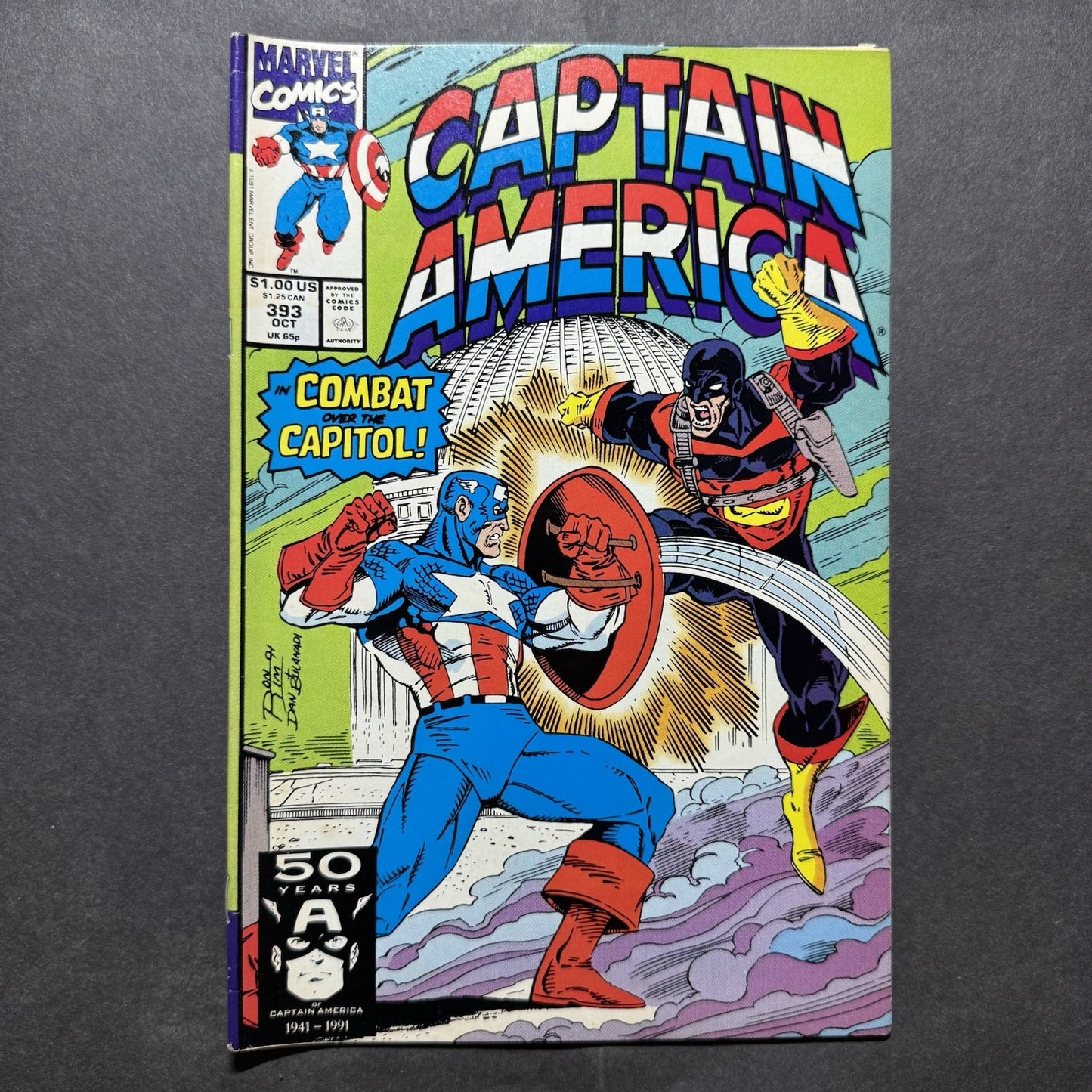 Captain America 393 - Copper Age Marvel Comics 1991