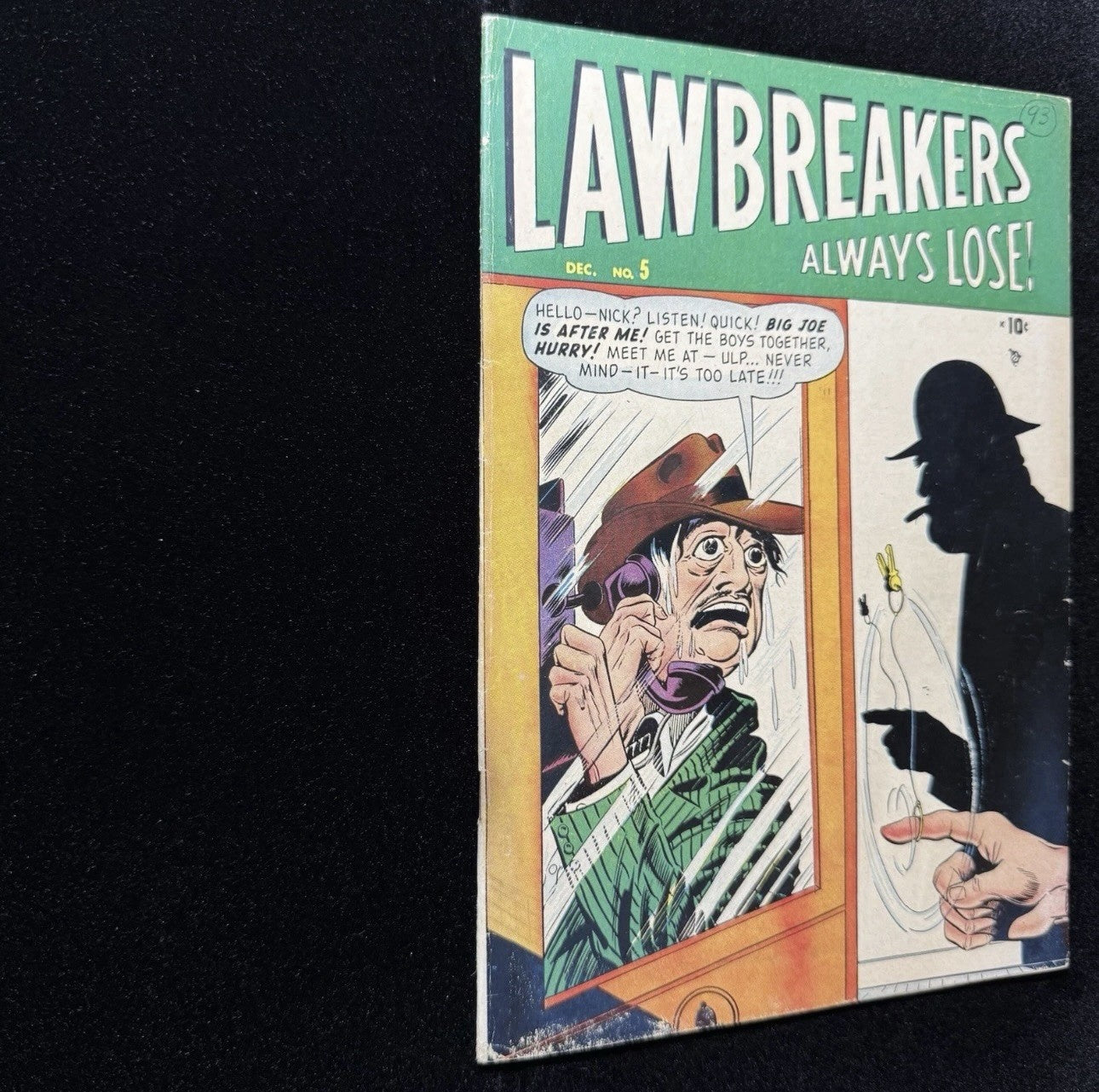Lawbreakers Always Lose 5 - White Pages - Scarce Golden Age Marvel Comics 1948