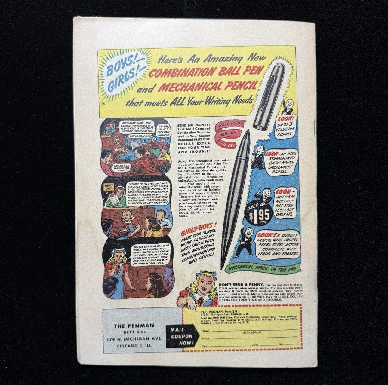Lawbreakers Always Lose 5 - White Pages - Scarce Golden Age Marvel Comics 1948