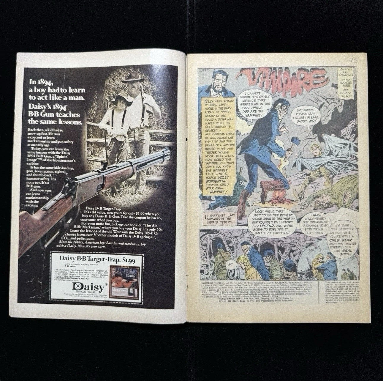 House Of Secrets 105 - Iconic Cover - Bronze Age Dc Comics 1973