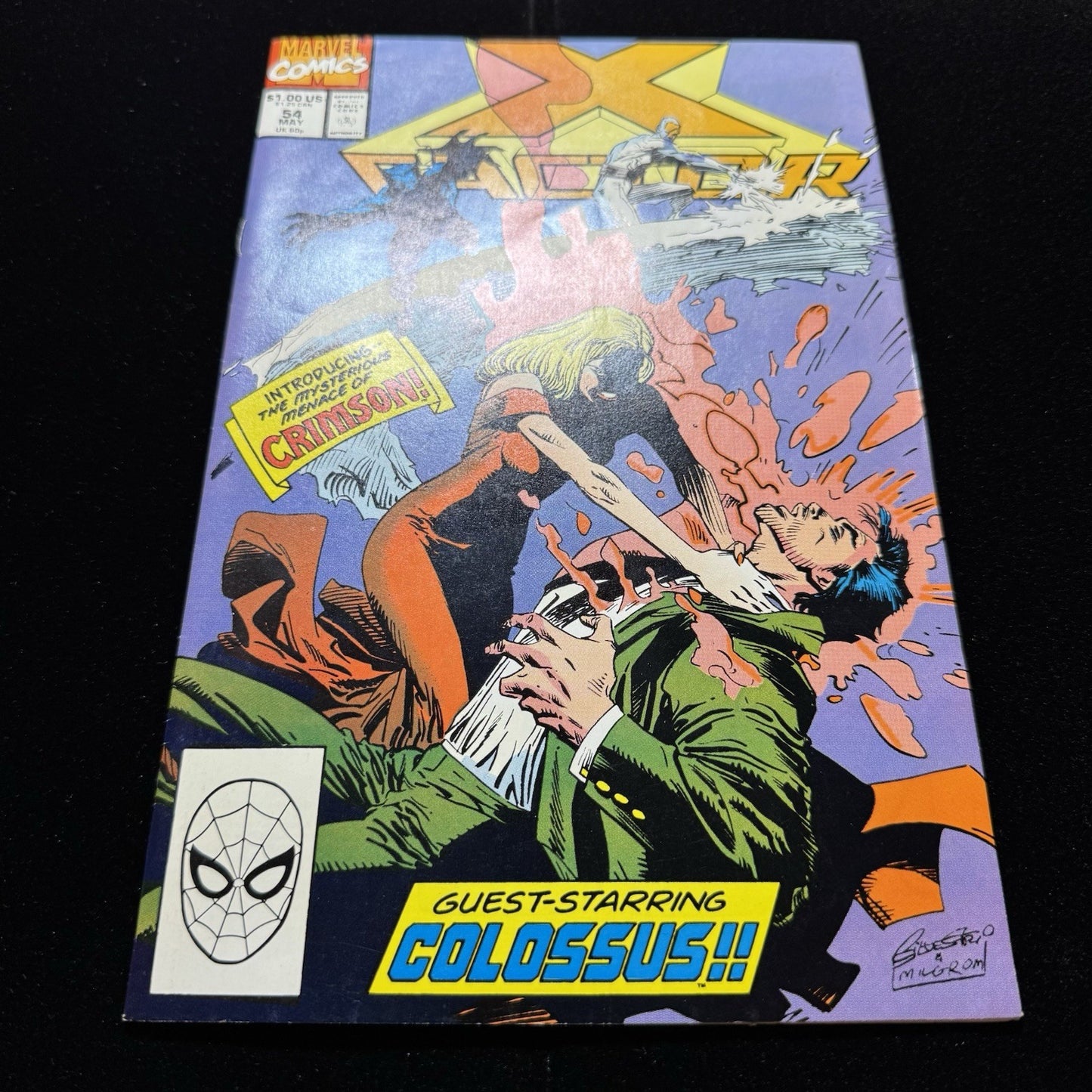 X-Factor 54 - 1st Appearance Of Crimson - Copper Age Marvel Comics 1090