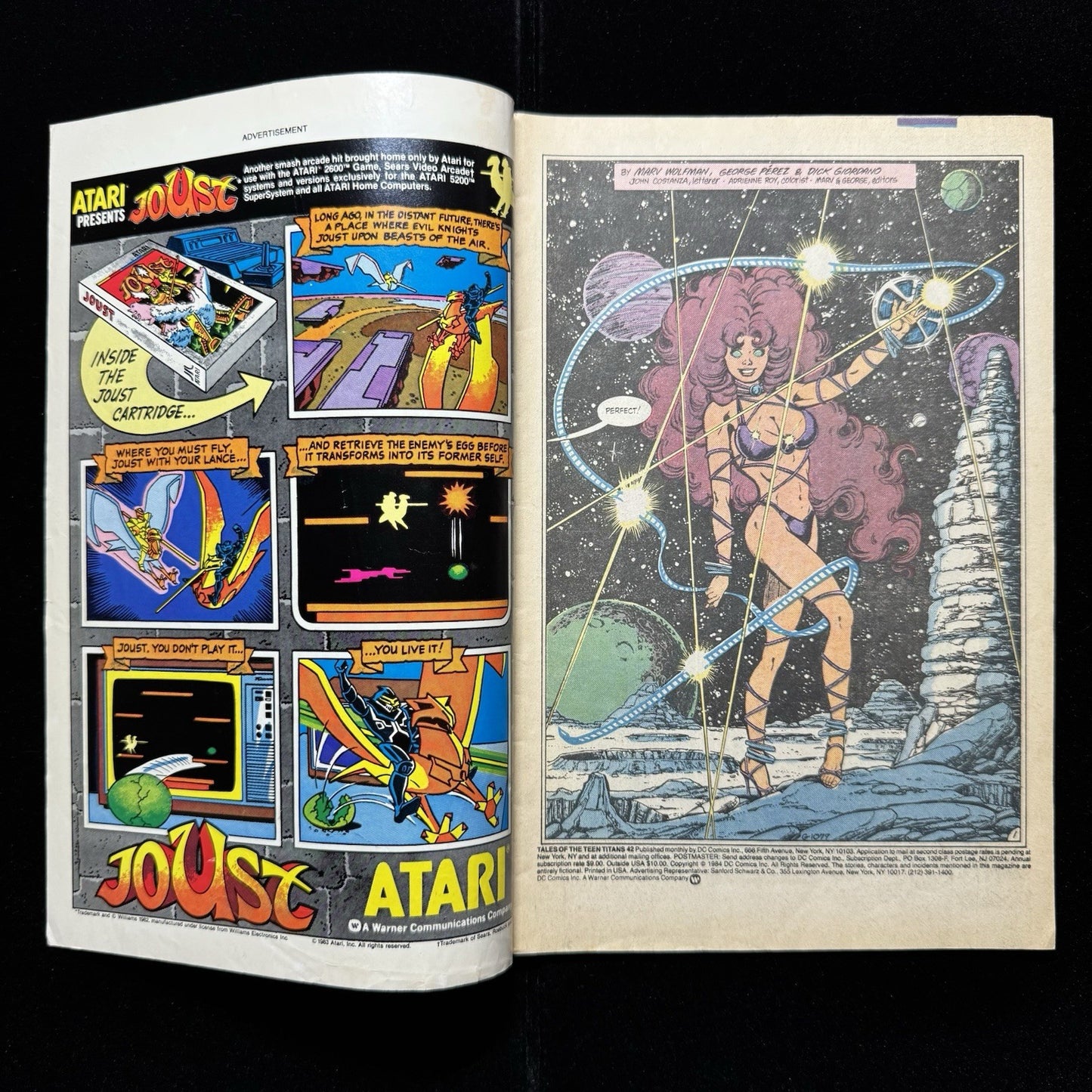 Tales Of The Teen Titans 42 - 1st Cameo Of Jericho - Copper Age Dc Comics 1984
