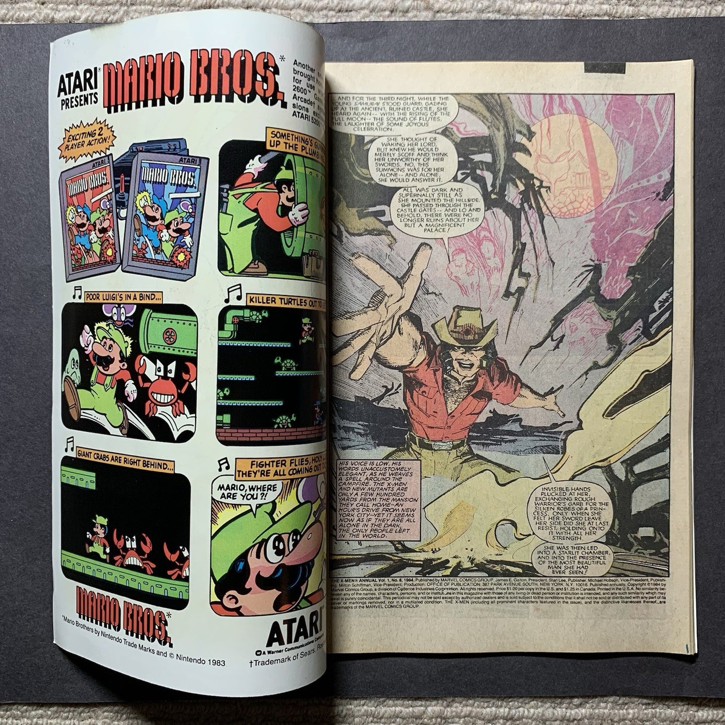 Uncanny X-Men annual 8/ copper age marvel comics 1984