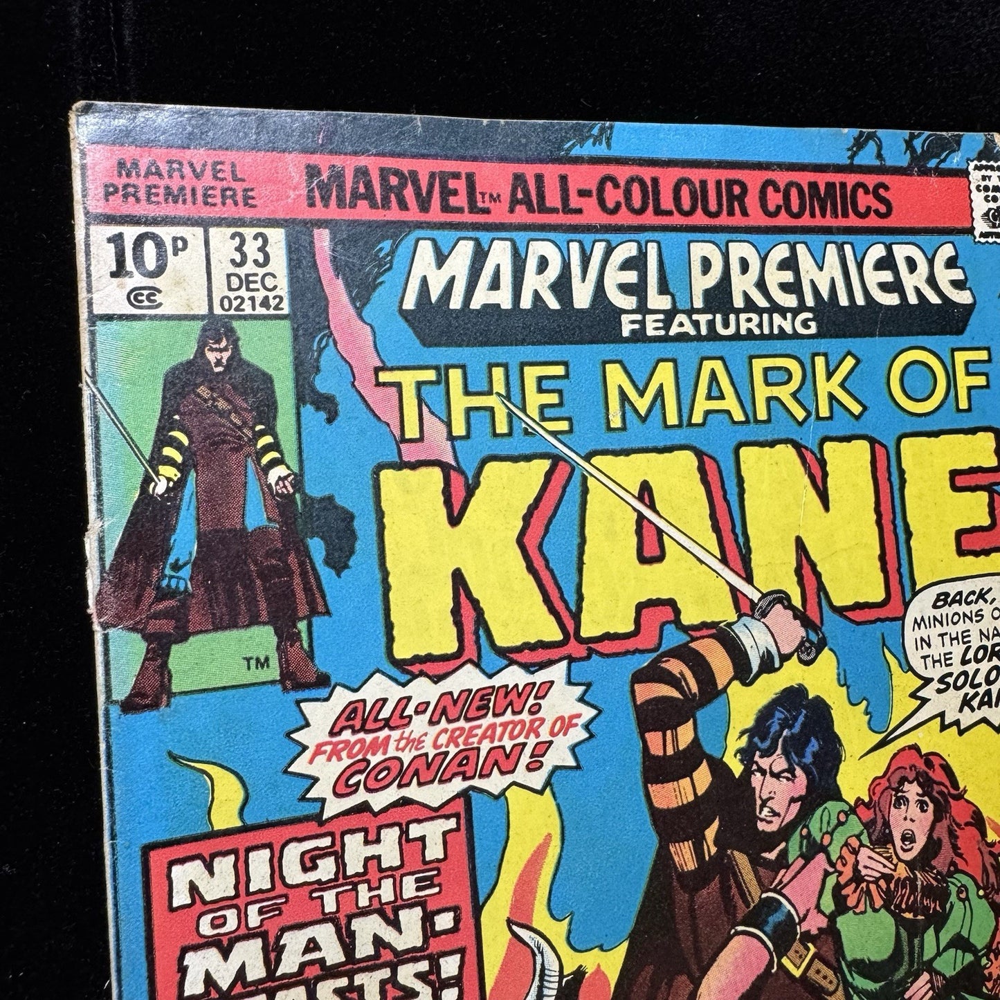 Marvel Premiere 33 - 1st App Of Solomon Kane - Bronze Age Marvel Comics 1976