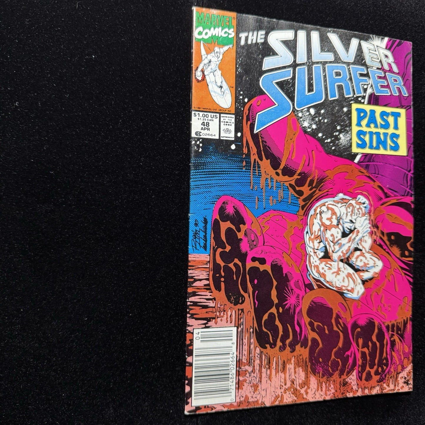 Silver Surfer 48 - Newsstand - Copper Age Marvel Comics 1991