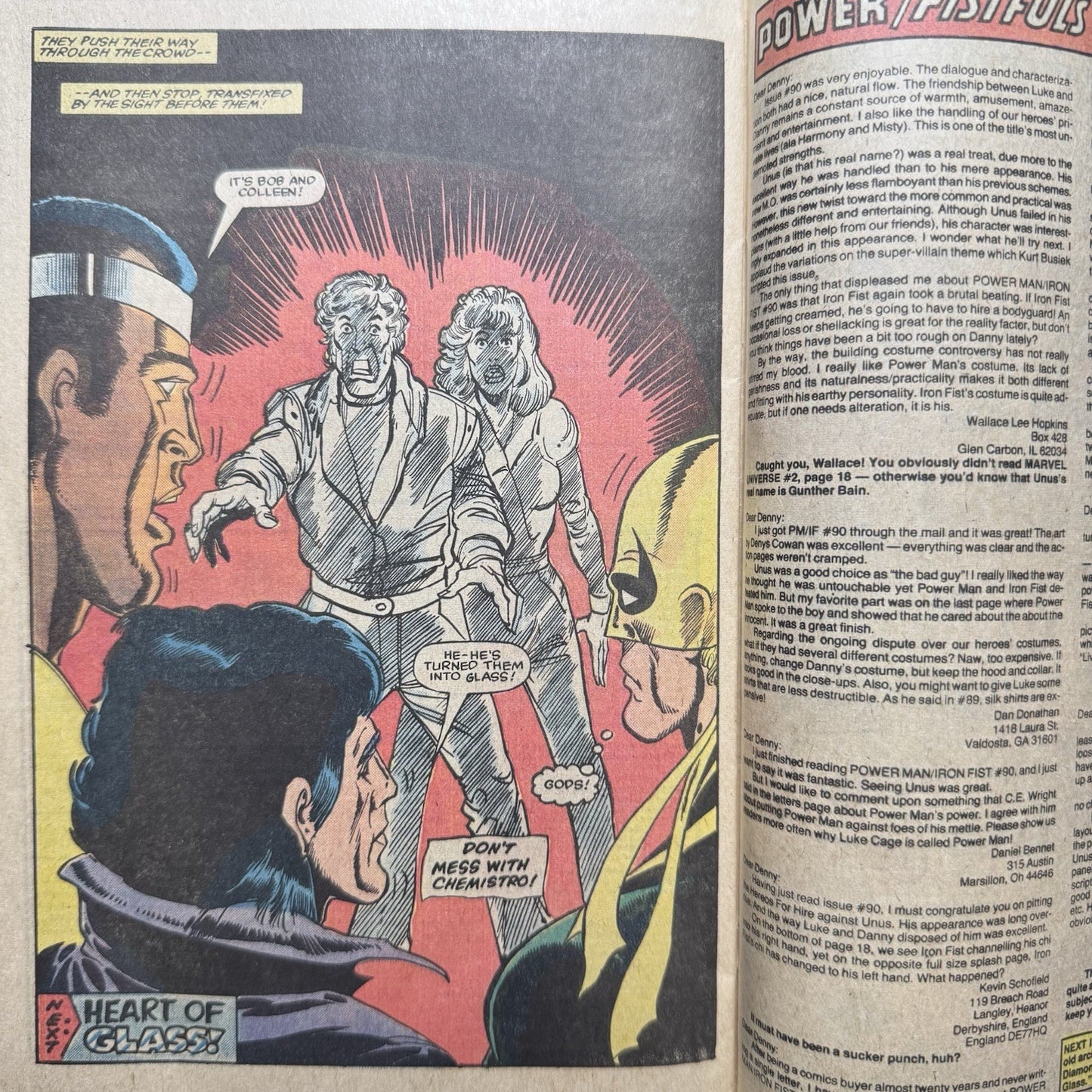 Power Man And Iron Fist 93 - 1st App Chemistro - Bronze Age Marvel Comics 1983