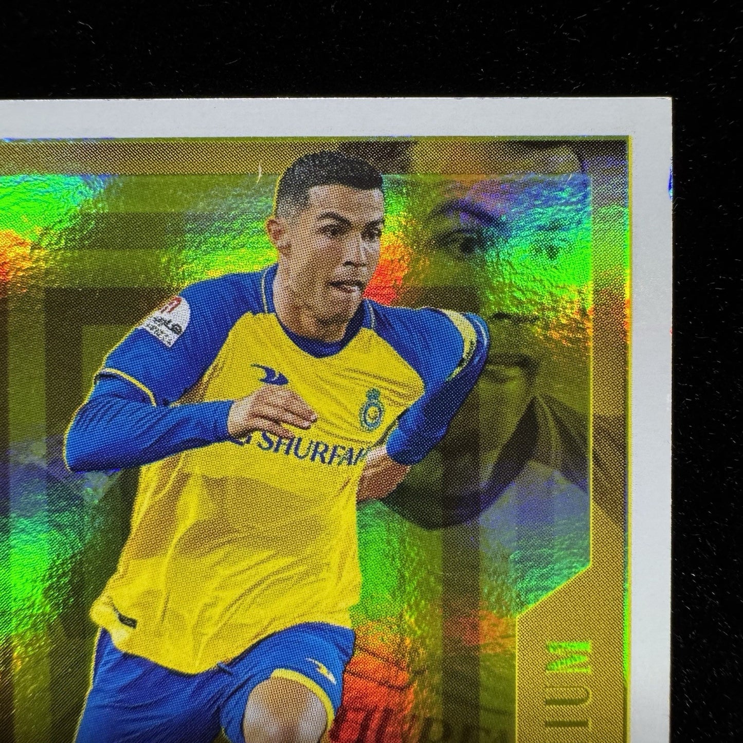 Cristiano Ronaldo 2023-24 Panini FutebolPremium Gold Sticker Al Nassr