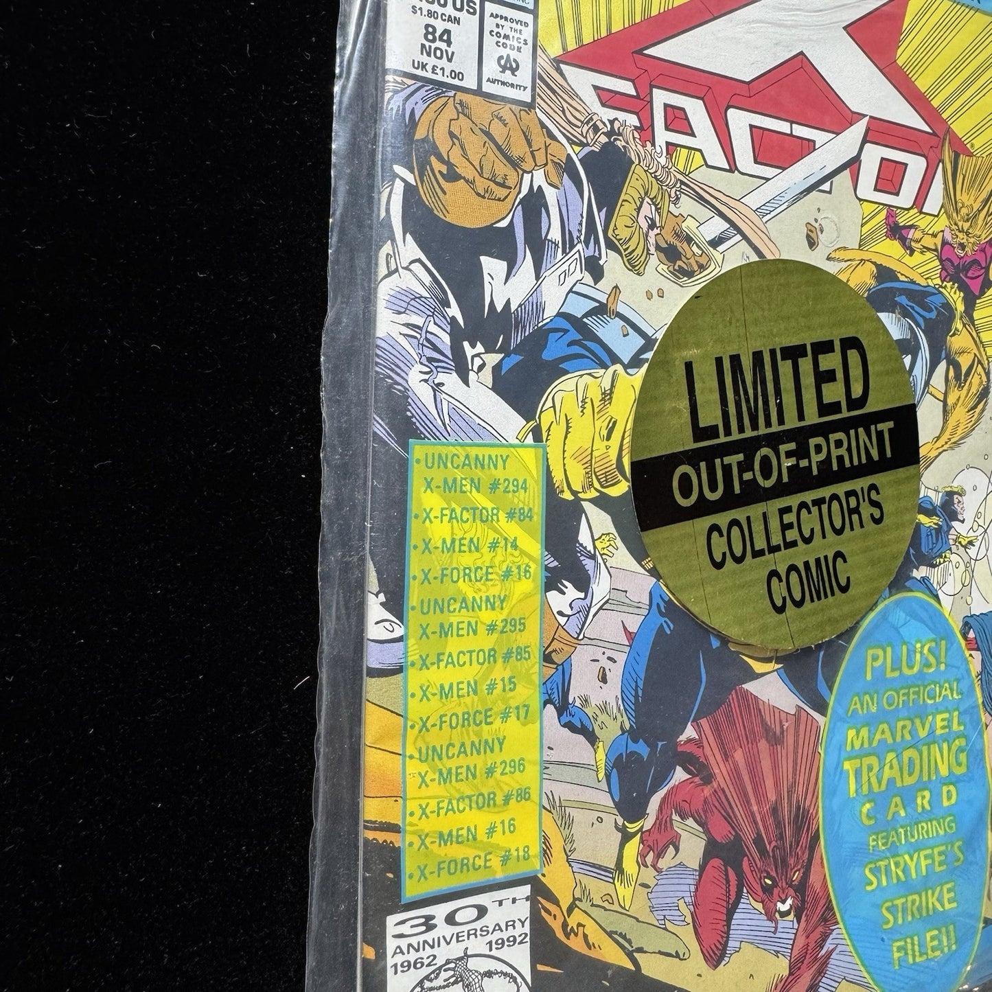 X-Factor 84 - Sealed Polybag With Trading Card - Modern Age Marvel Comics 1992
