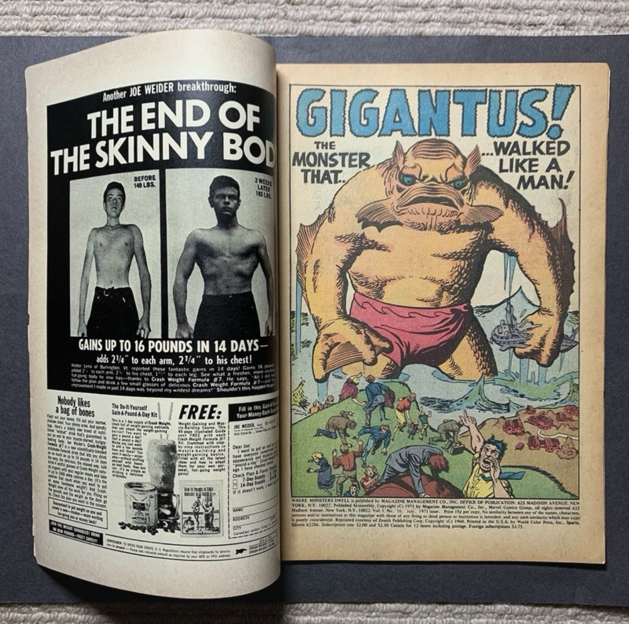 Where Monsters Dwell 10 - Bronze Age Marvel Comics 1971