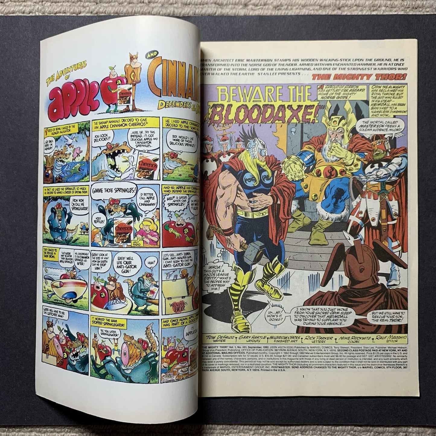 Thor 451/ Modern Age Comics 1992