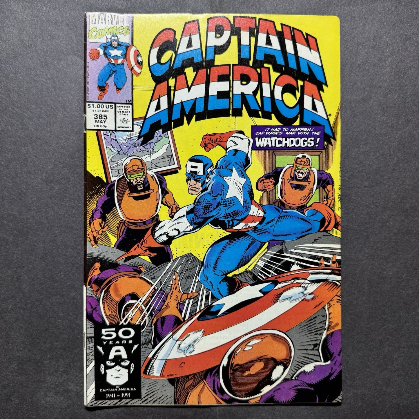 Captain America 385 - Copper Age Marvel Comics 1991