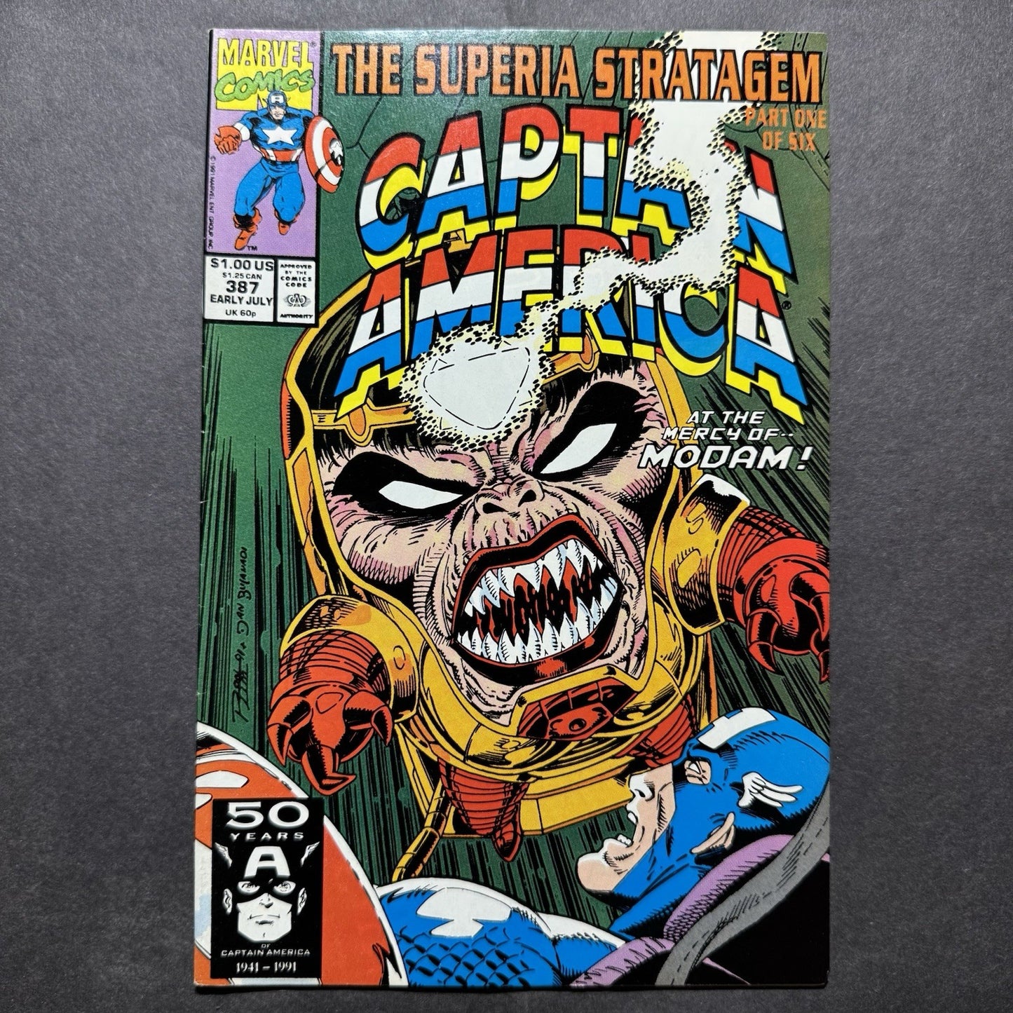 Captain America 387 - Copper Age Marvel Comics 1991
