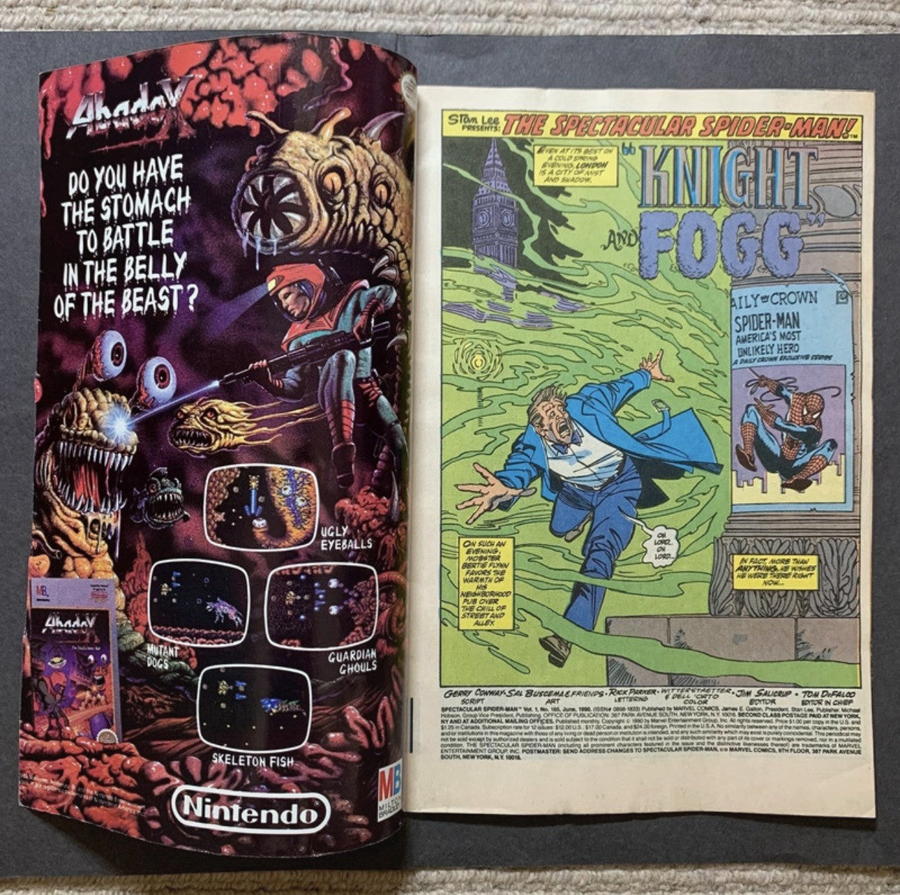 Spectacular Spider-Man 165 - Copper Age Marvel Comics 1990