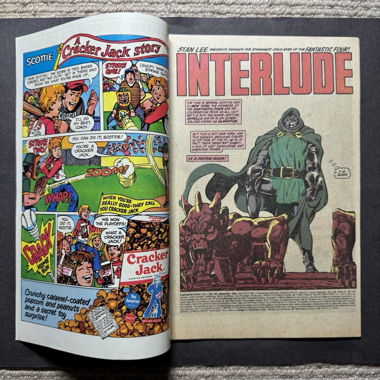Fantastic Four 258 - Iconic Cover By John Byrne - Bronze Age Marvel Comics 1983