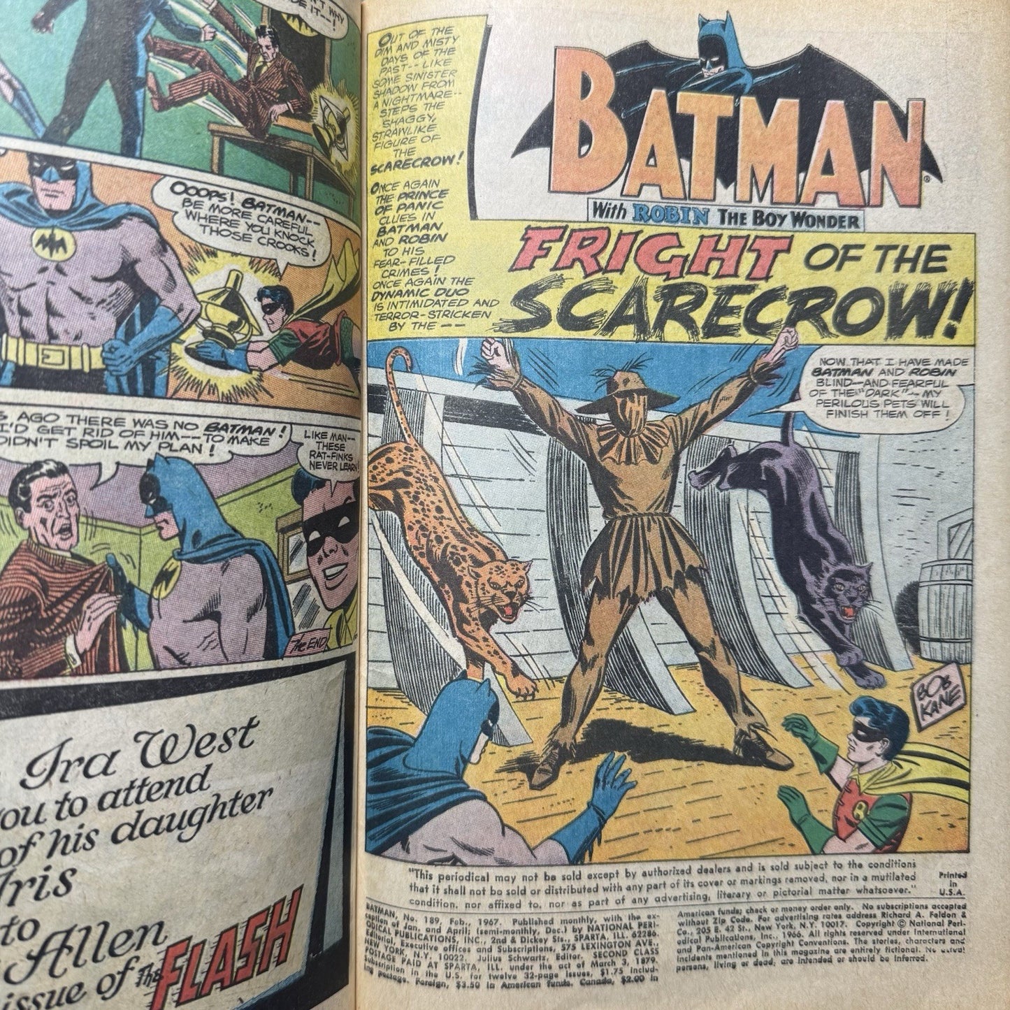 Batman Double Double Comics 1 - Thorpe & Porter - Including Batman 189 - 1970/71
