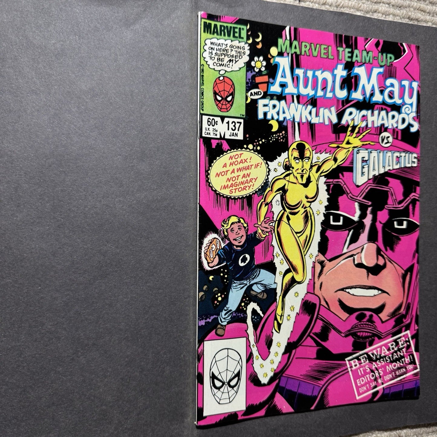 Marvel Team Up 137 - First Appearance Of Golden Oldie - Copper Age Marvel 1984