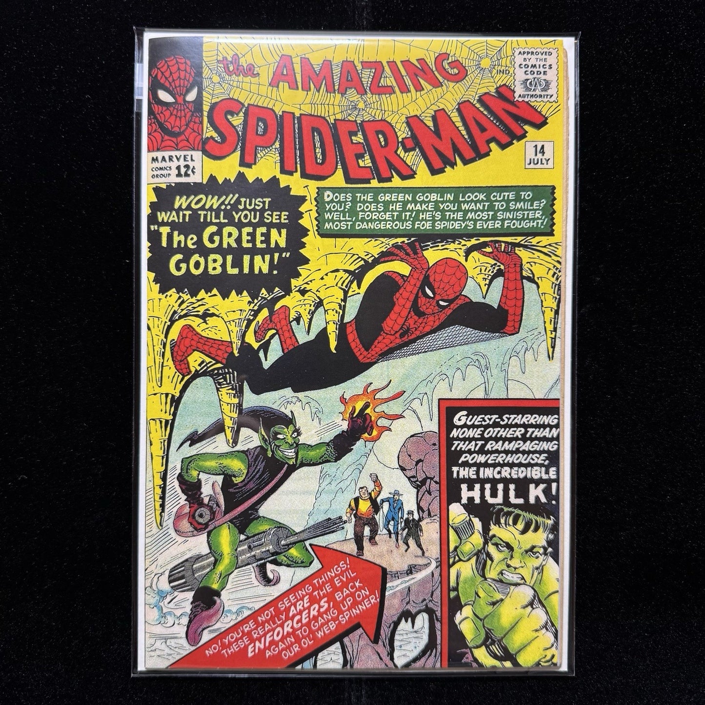 Amazing Spider-Man 14 - 1st App Of Green Goblin - Coverless - Silver Age 1964