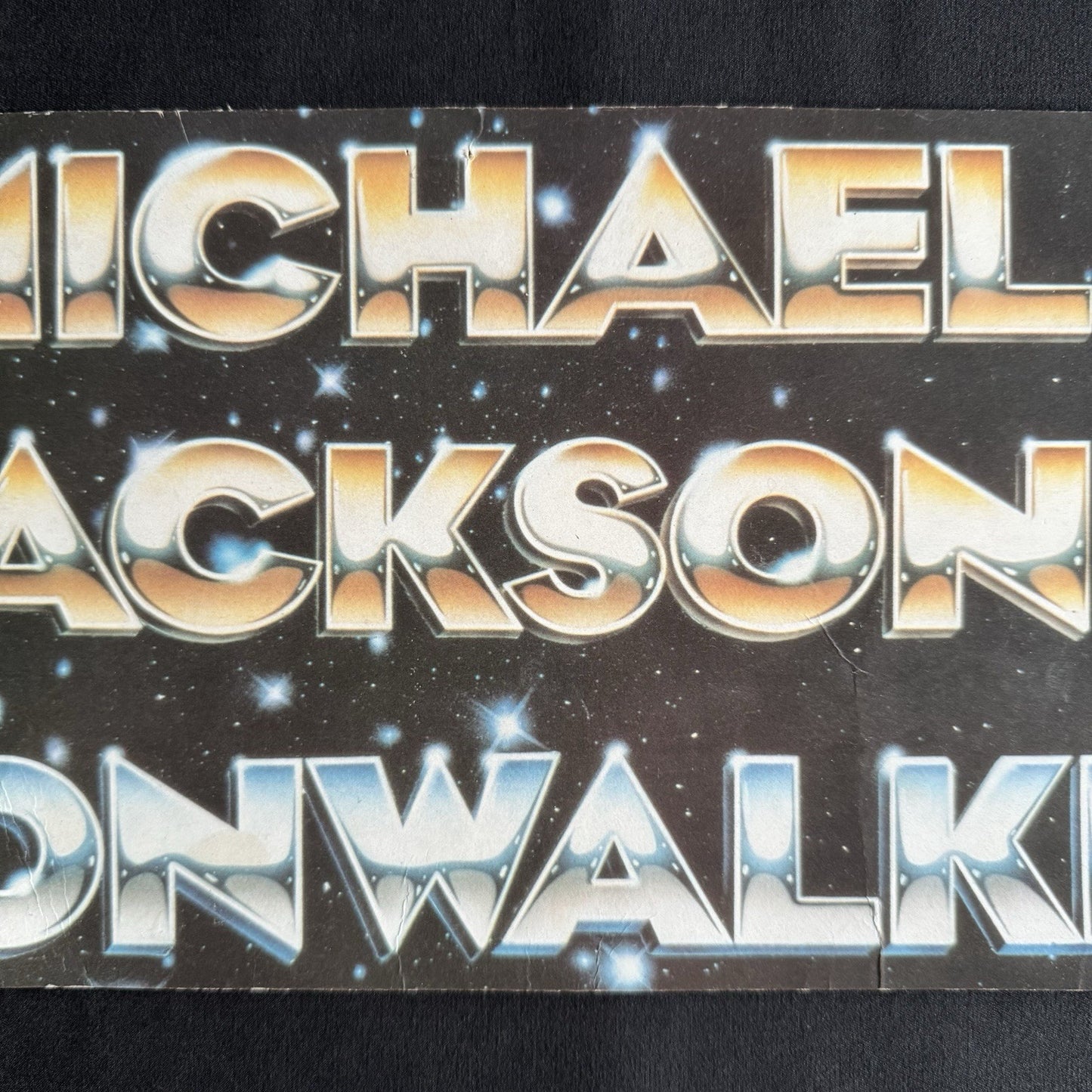 Michael Jackson Moonwalker 1988 Original VHS Promotinal Display Cardboard Poster