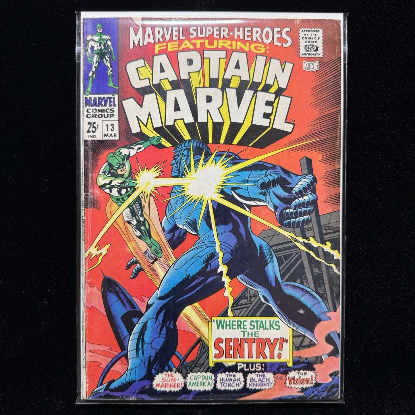 Marvel Super-Heroes 13 - 1st App Carol Danvers - Silver Age Marvel Comics 1968