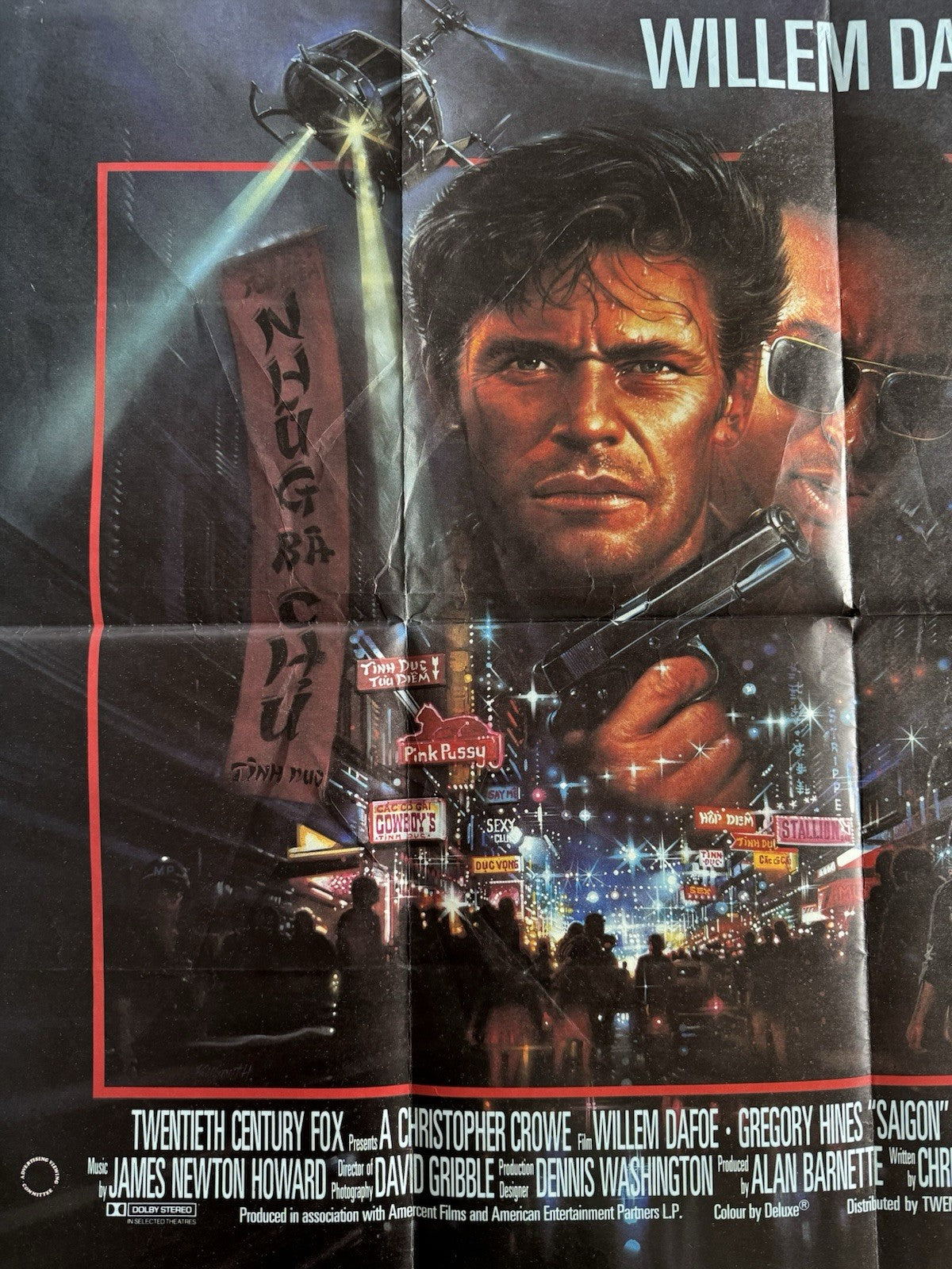 Saigon 1988 Original UK Quad Cinema Poster - Willem Dafoe Gregory Hines