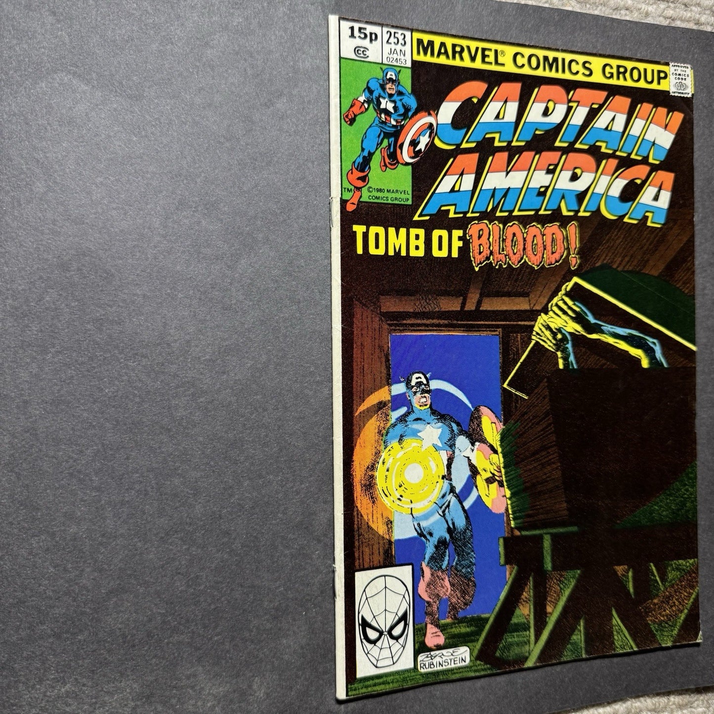 Captain America 253 - 1st app of Joseph Chapman - Bronze Age Marvel Comics 1981