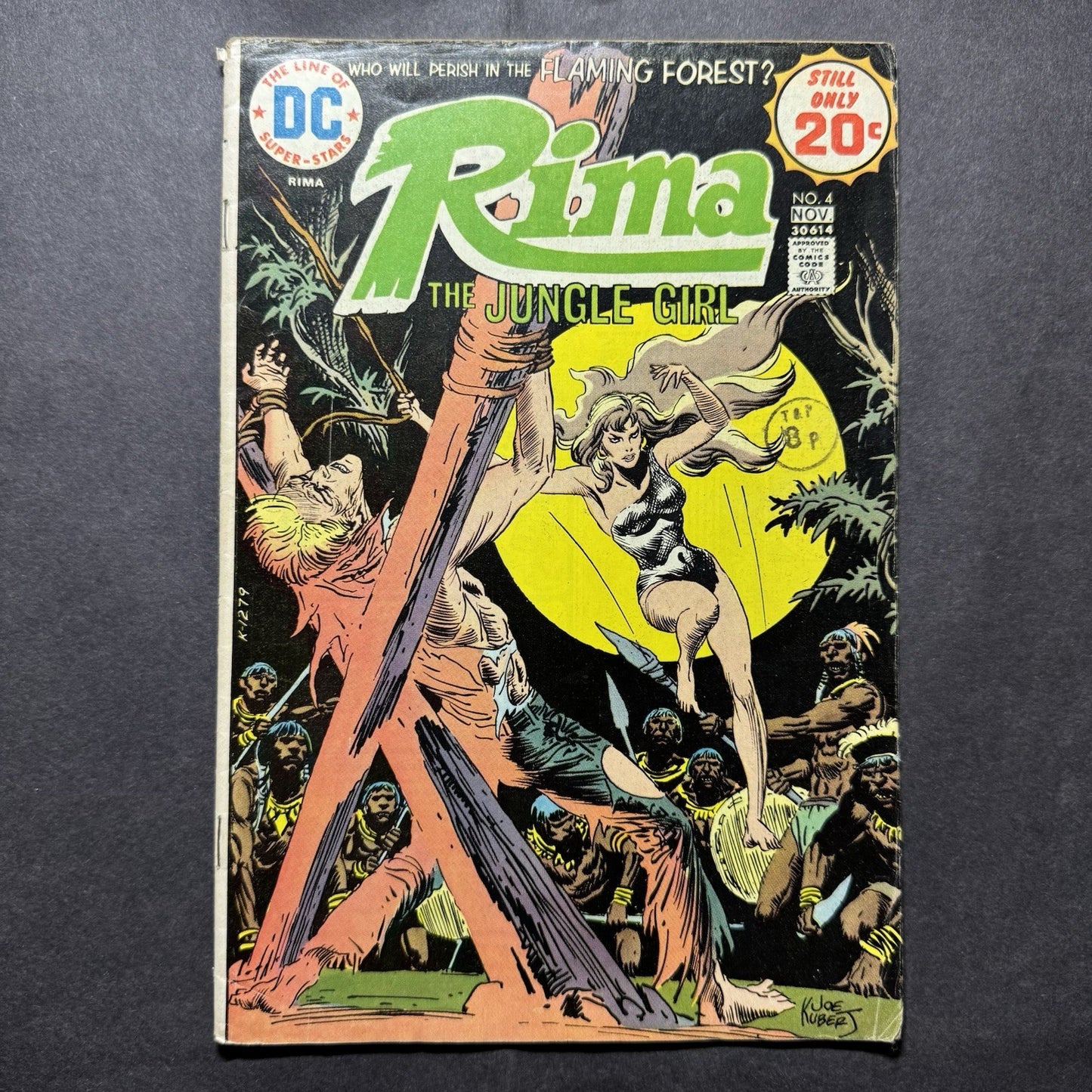 Rima The Jungle Girl 4 - Bronze Age Dc Comics 1974