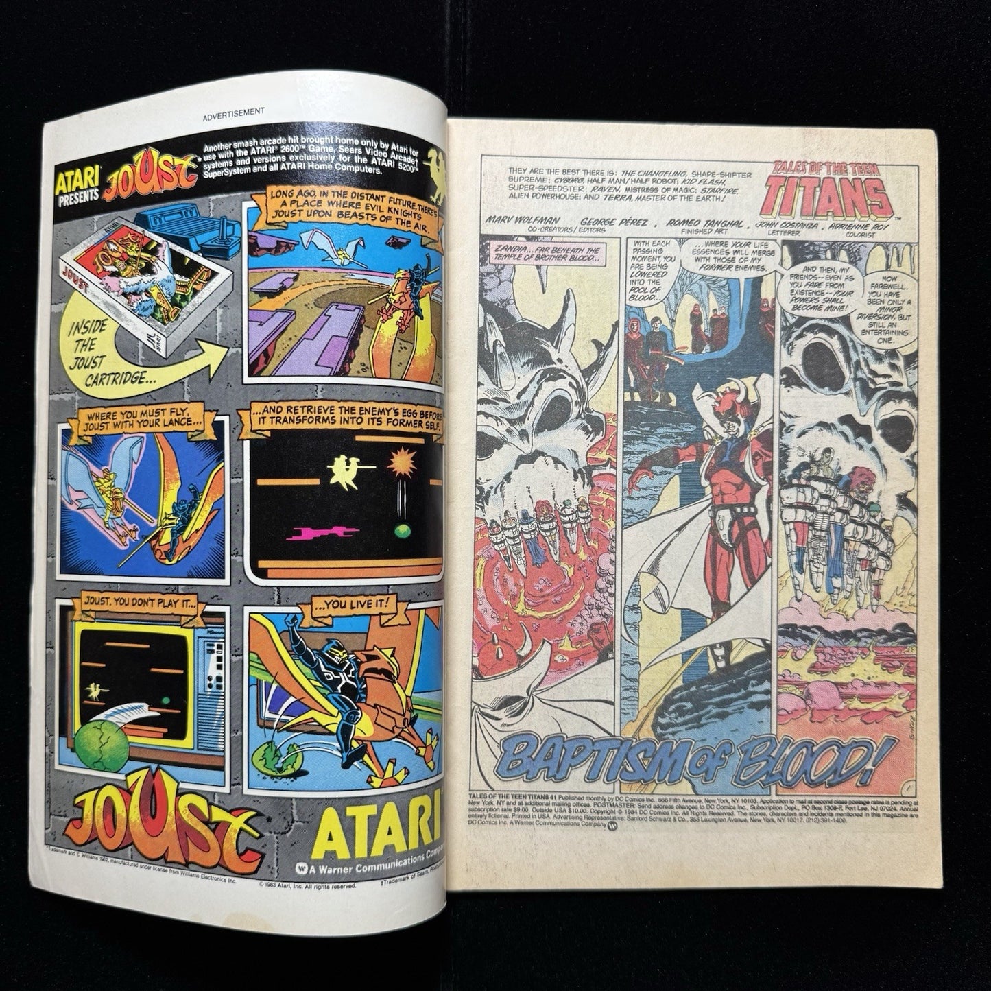 Tales Of The Teen Titans 41 - Death Of Brother Blood - Copper Age Dc Comics 1984