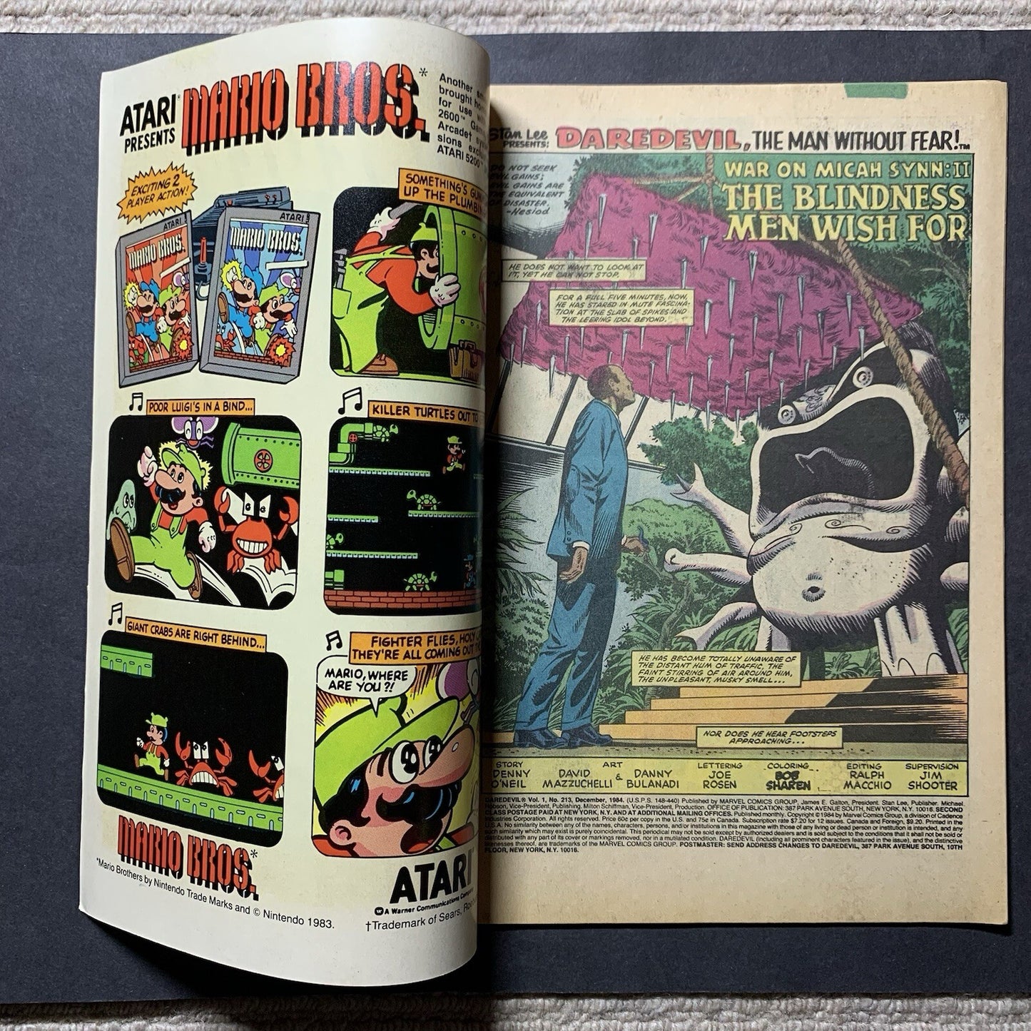 Daredevil 213/ Copper Age Marvel Comics 1984
