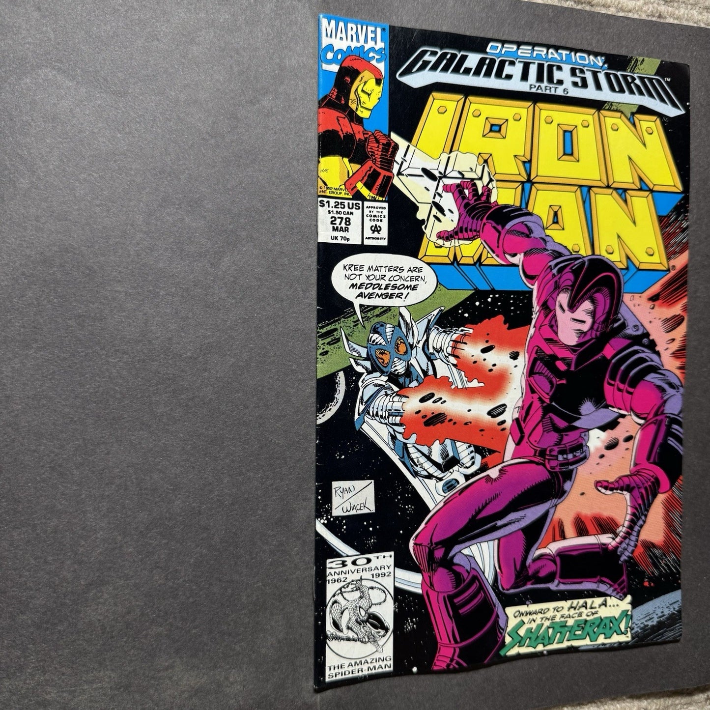 Iron Man 278 - 1st App Of Shatterax - Debut Of Iron Mans Space Armor - 1992