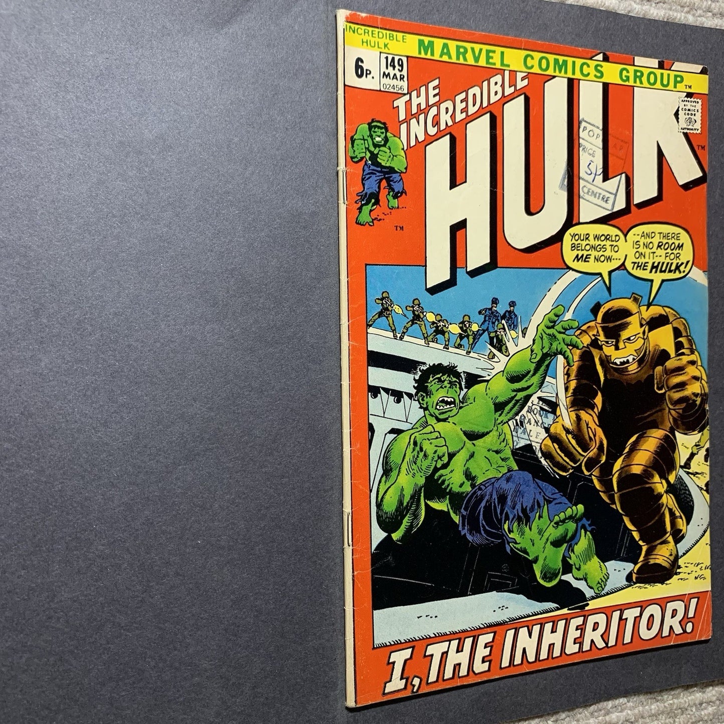 Incredible Hulk 149 - Bronze Age Marvel Comics 1972