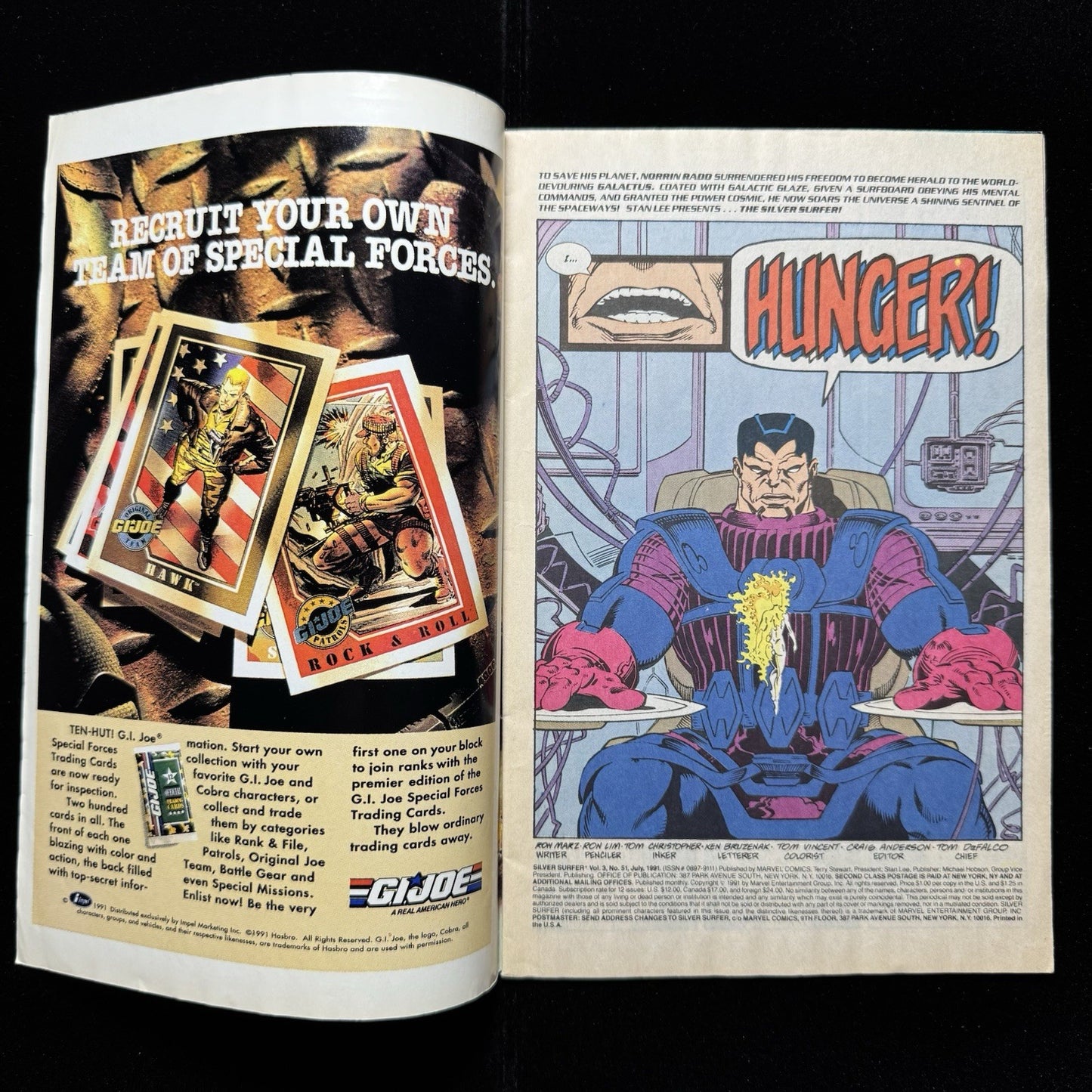 Silver Surfer 51 - Newsstand - Copper Age Marvel Comics 1991