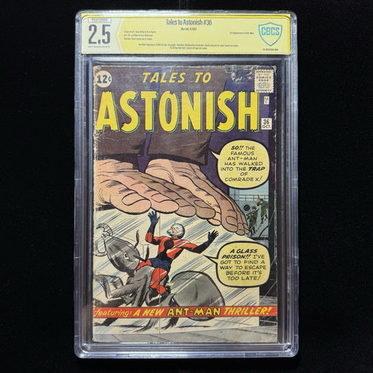 Tales To Astonish 36 - Signed By Stan Lee - CBCS Graded 2.5 - Silver Age 1962