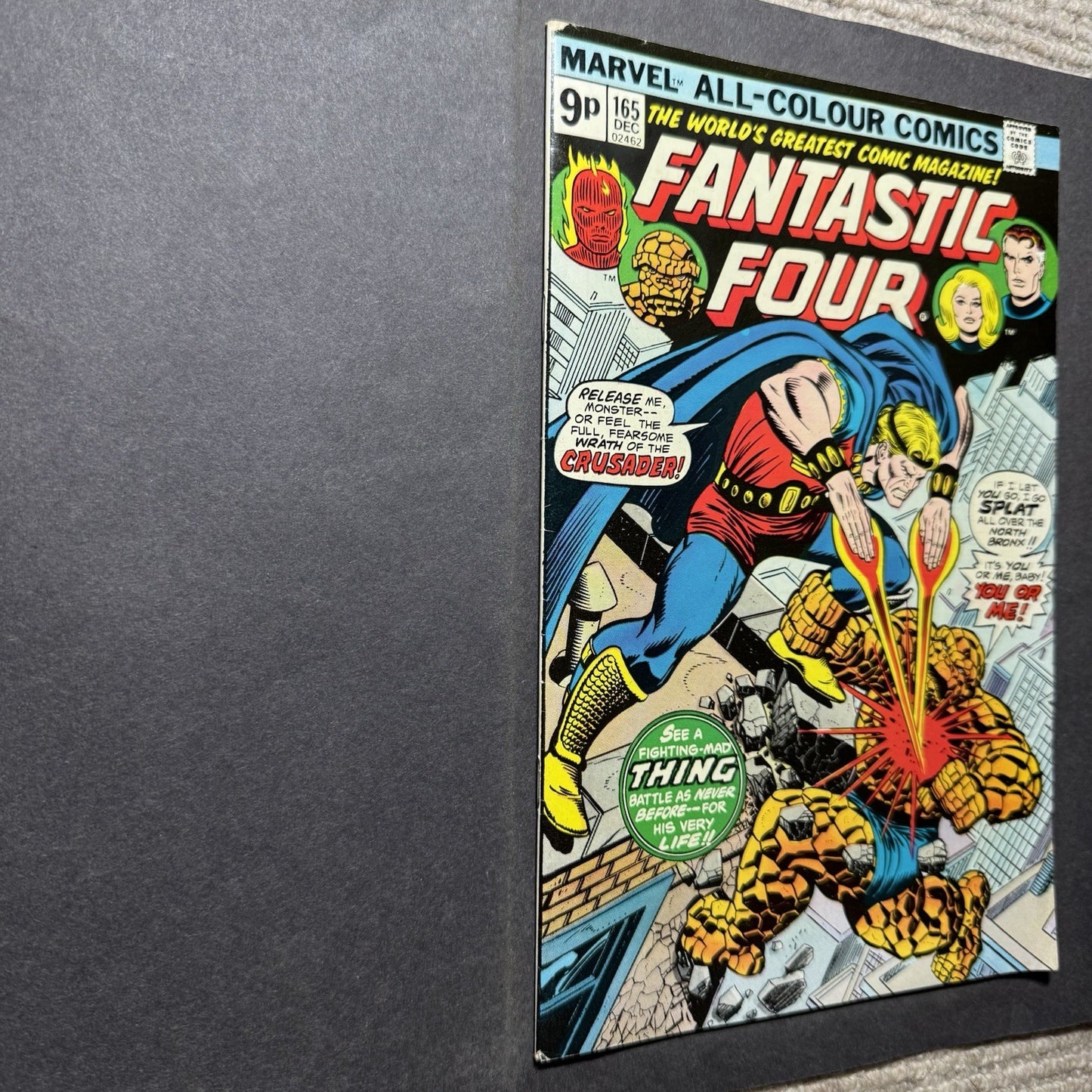 Fantastic Four 165  - Death Of The Crusader - Bronze Age Marvel Comics 1975