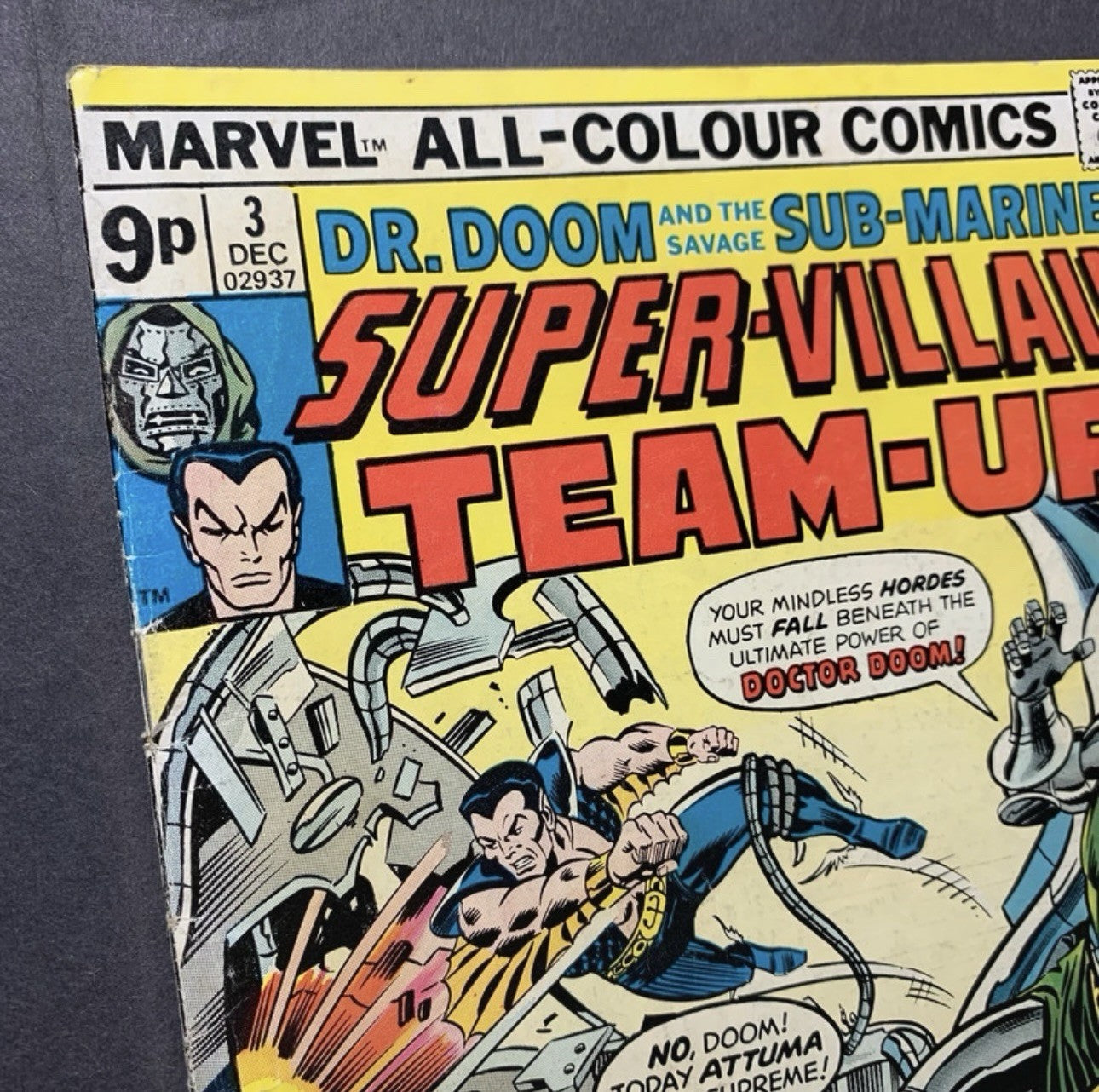 Super Villain Team Up 3/ Dr Doom cover/ BronzeAge marvel comics 1975