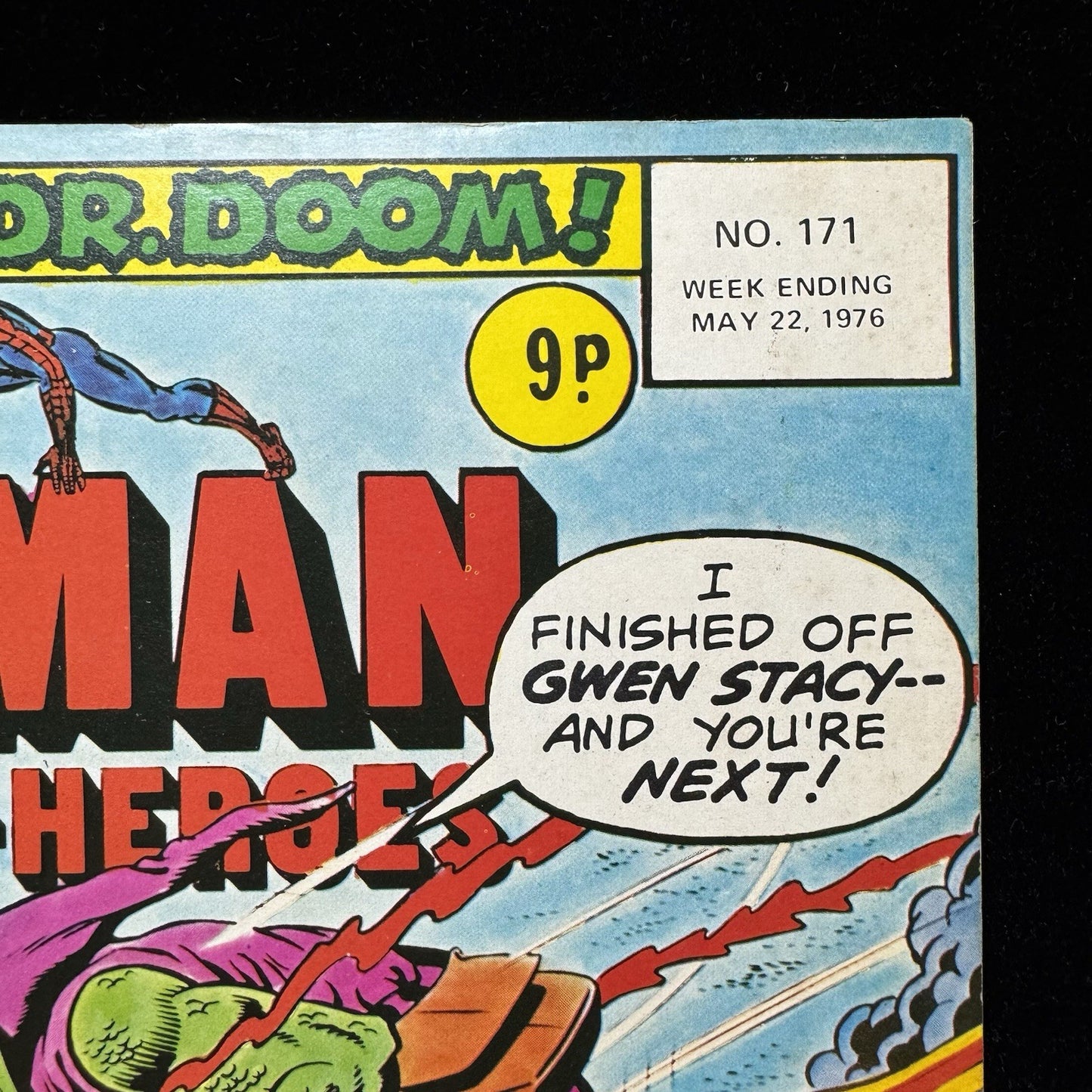 Super Spider-Man With The Super-Heroes 171 - Bronze Age Marvel Uk Comics 1976