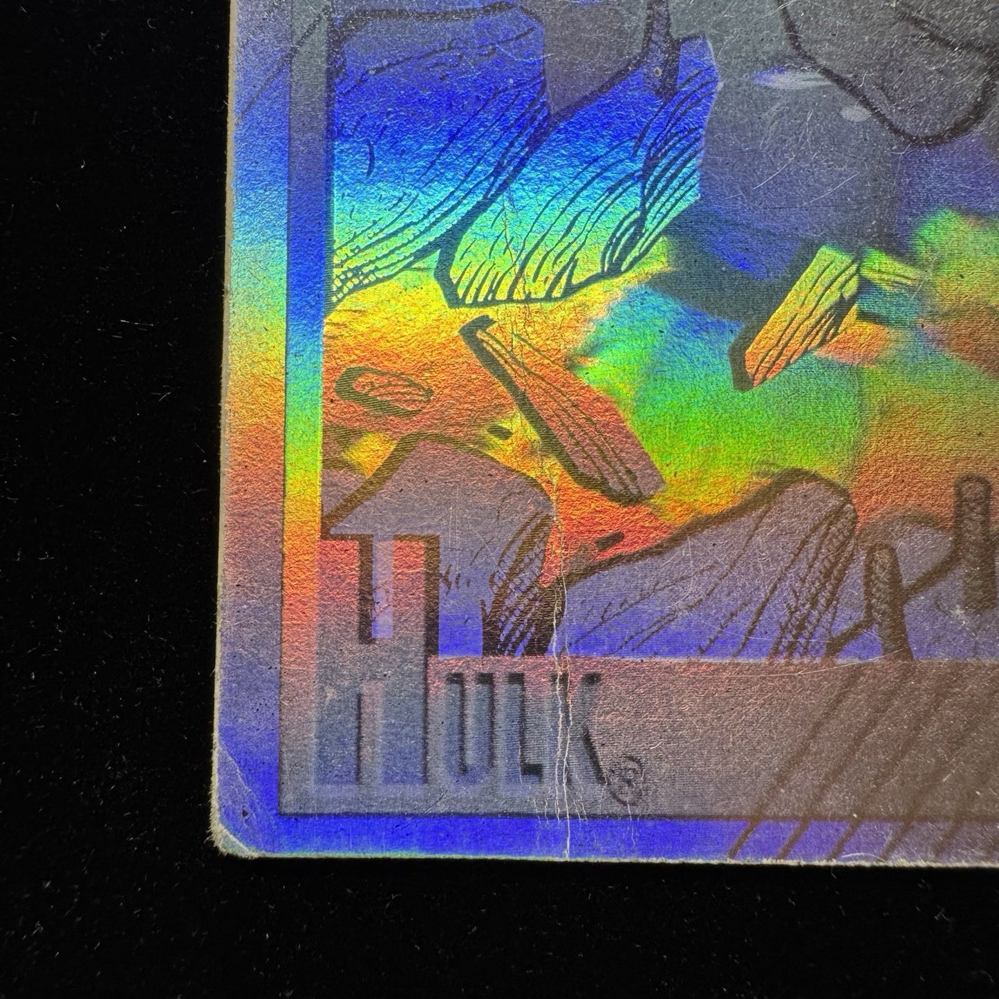 1991 Marvel Universe Hulk Hologram H-2 ImpelVintage Insert Card 90s Marvel