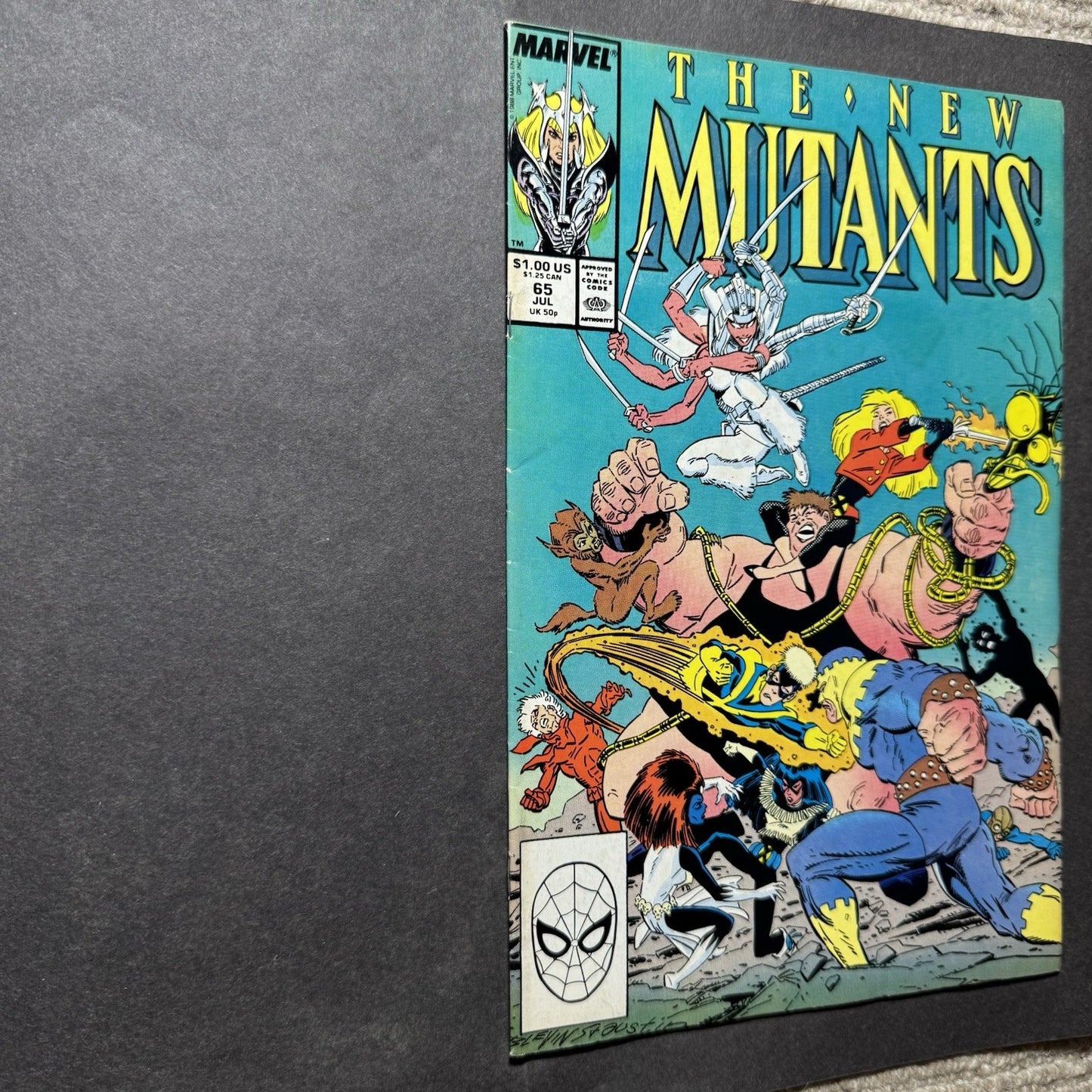 New Mutants 65 - Debut Of Magik’s Suit Of Armor - Copper Age Marvel Comics 1988