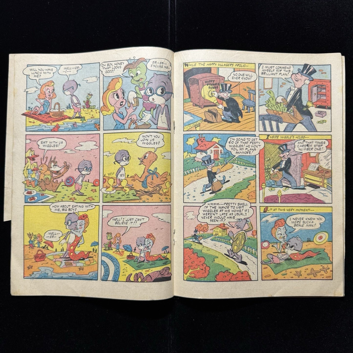 Taffy Comics 1 - 1st Appearance Of Wiggles - Golden Age Rural Home Comics 1945