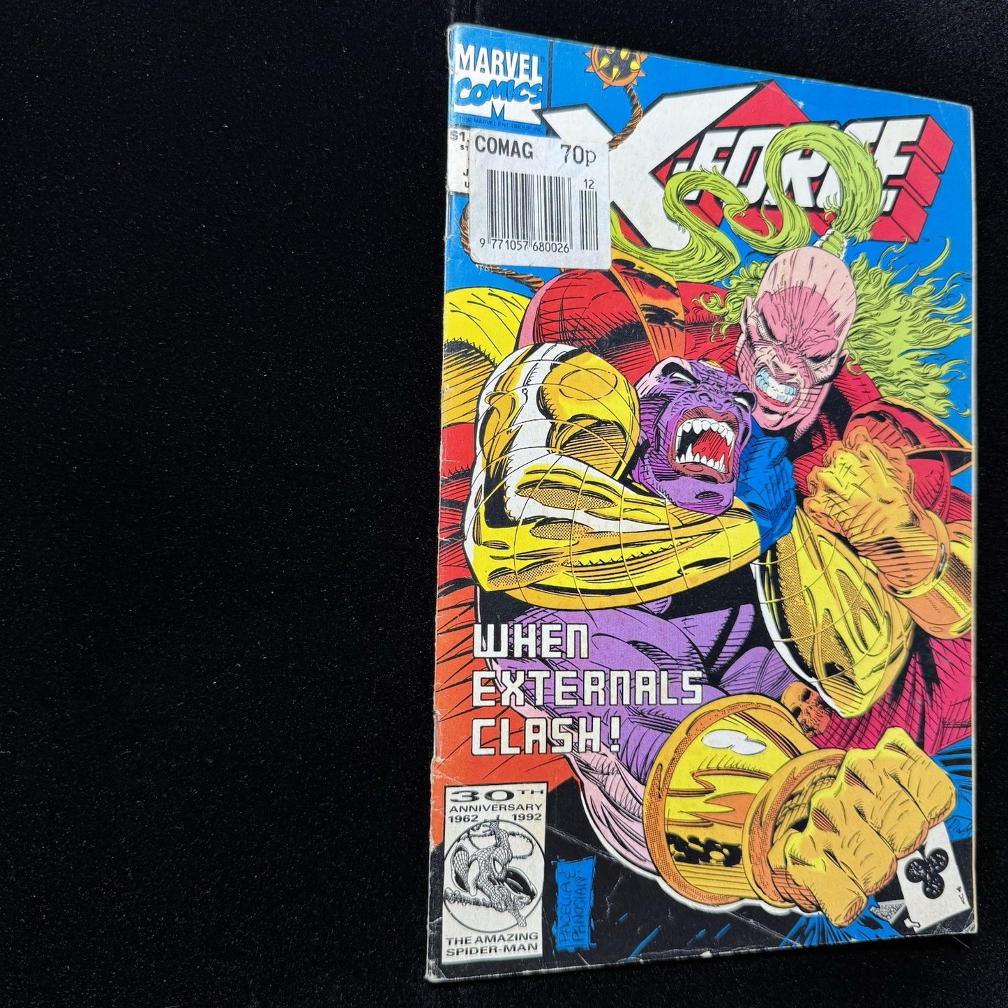 X-Force 12 - 1st Appearance Of Crule - Modern Age Marvel Comics 1992