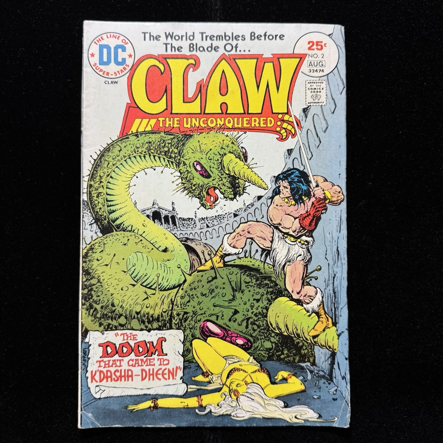 Claw The Unconquered 2 - Bronze Age Dc Comics 1975