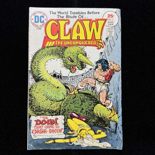 Claw The Unconquered 2 - Bronze Age Dc Comics 1975