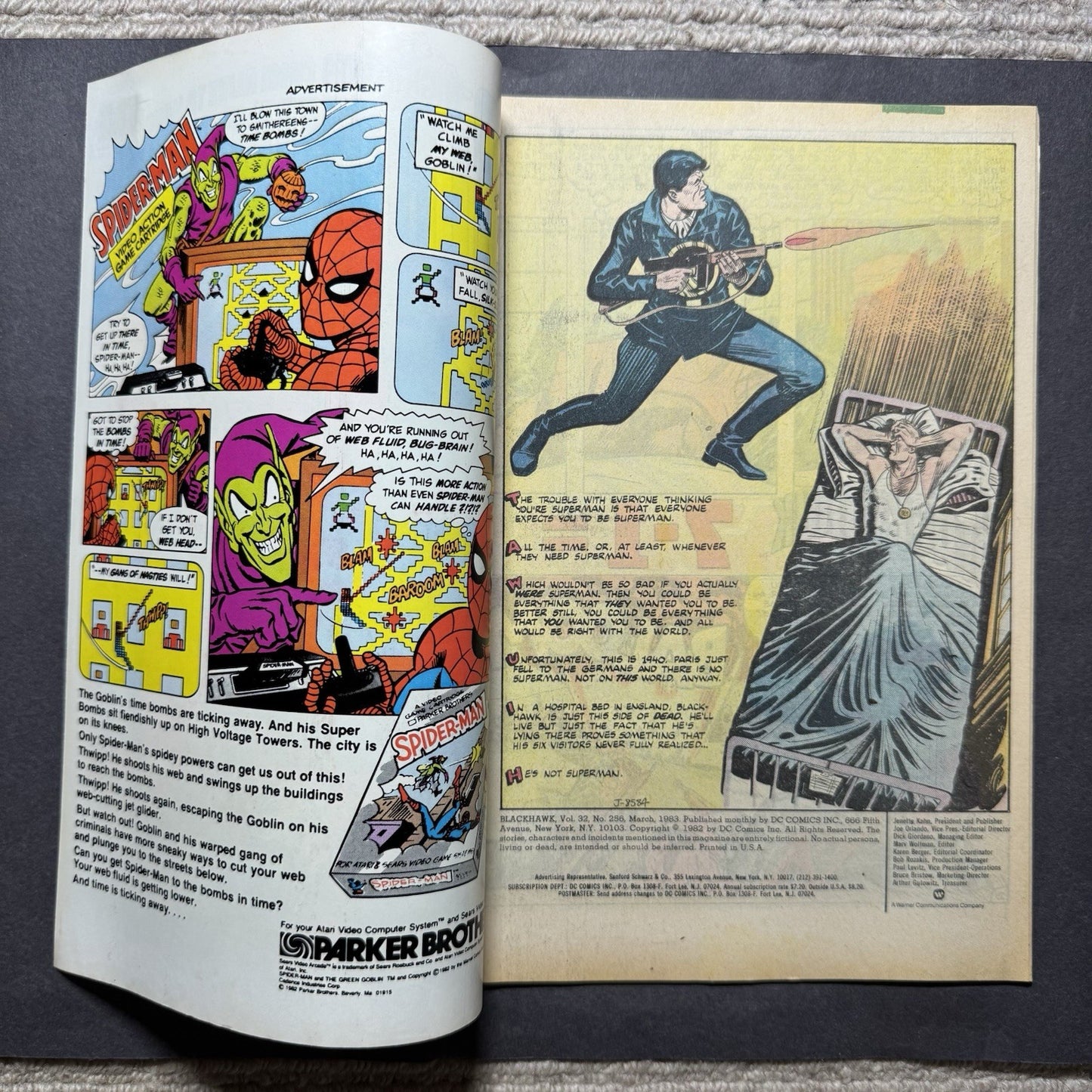 Blackhawk 256 - Bronze Age Dc Comics 1983