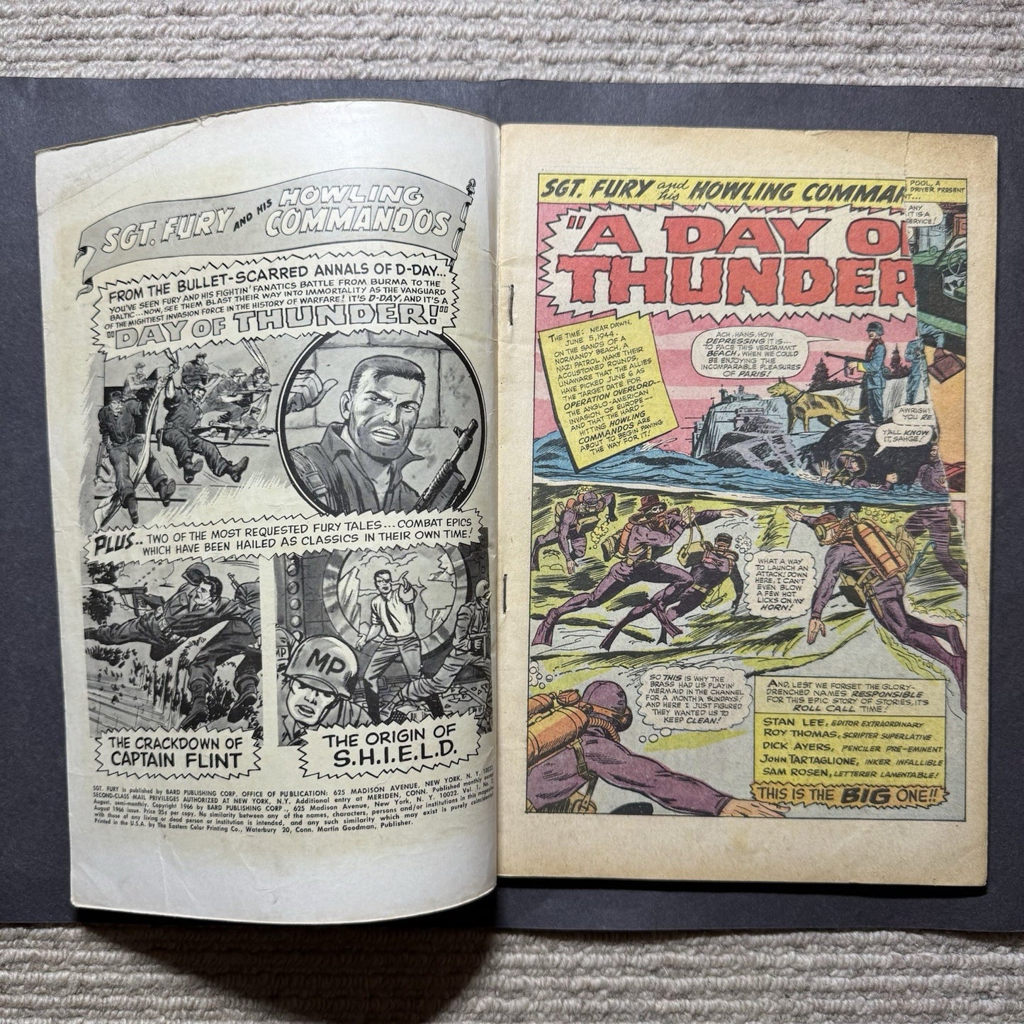 Sgt Fury King Size Annual 2 - Silver Age Marvel Comics 1966