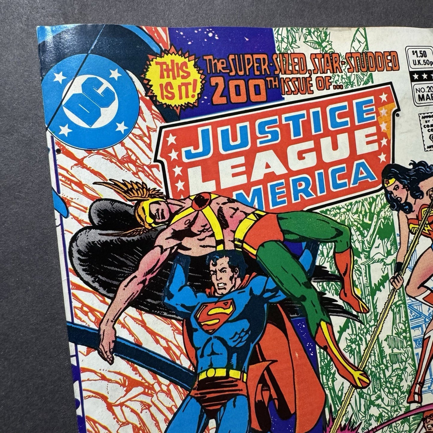 Justice League 200 - Origin Of JLA Retold - Bronze Age Dc Comics 1982