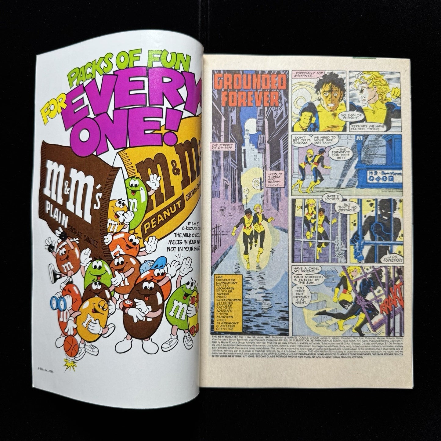 New Mutants 52 - Copper Age Marvel Comics 1987