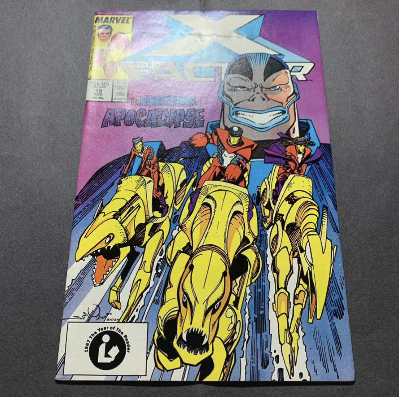 X-Factor 19 - 2nd Cover App Of Apocalypse - Copper Age Marvel Comics 1987